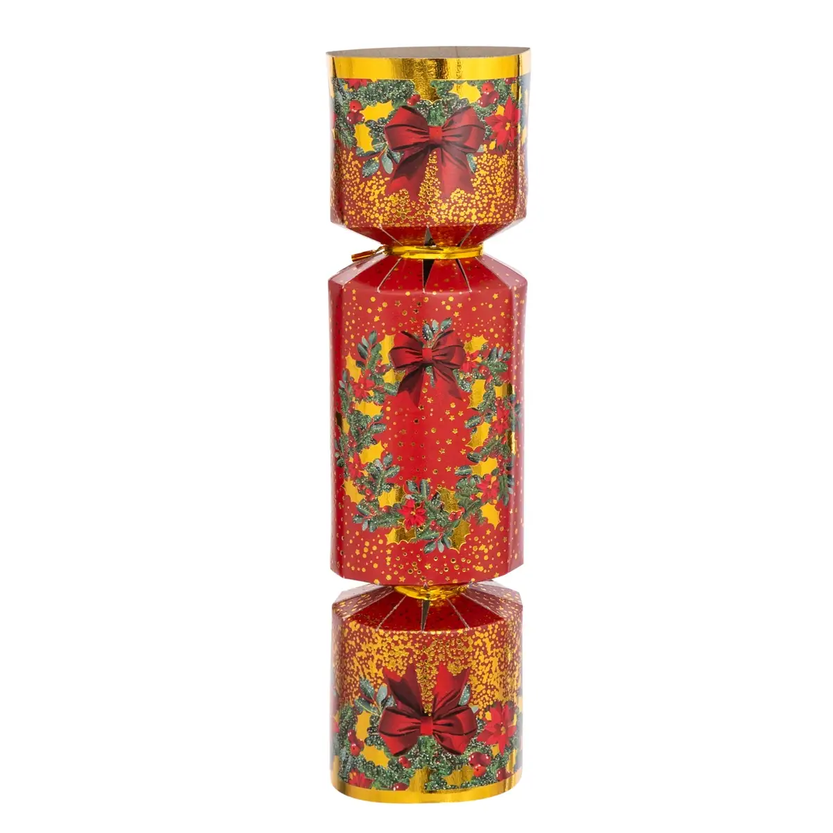 Christmas Wreath Crackers (Red, D. 5 x L 20 cm, 6 Pc.)