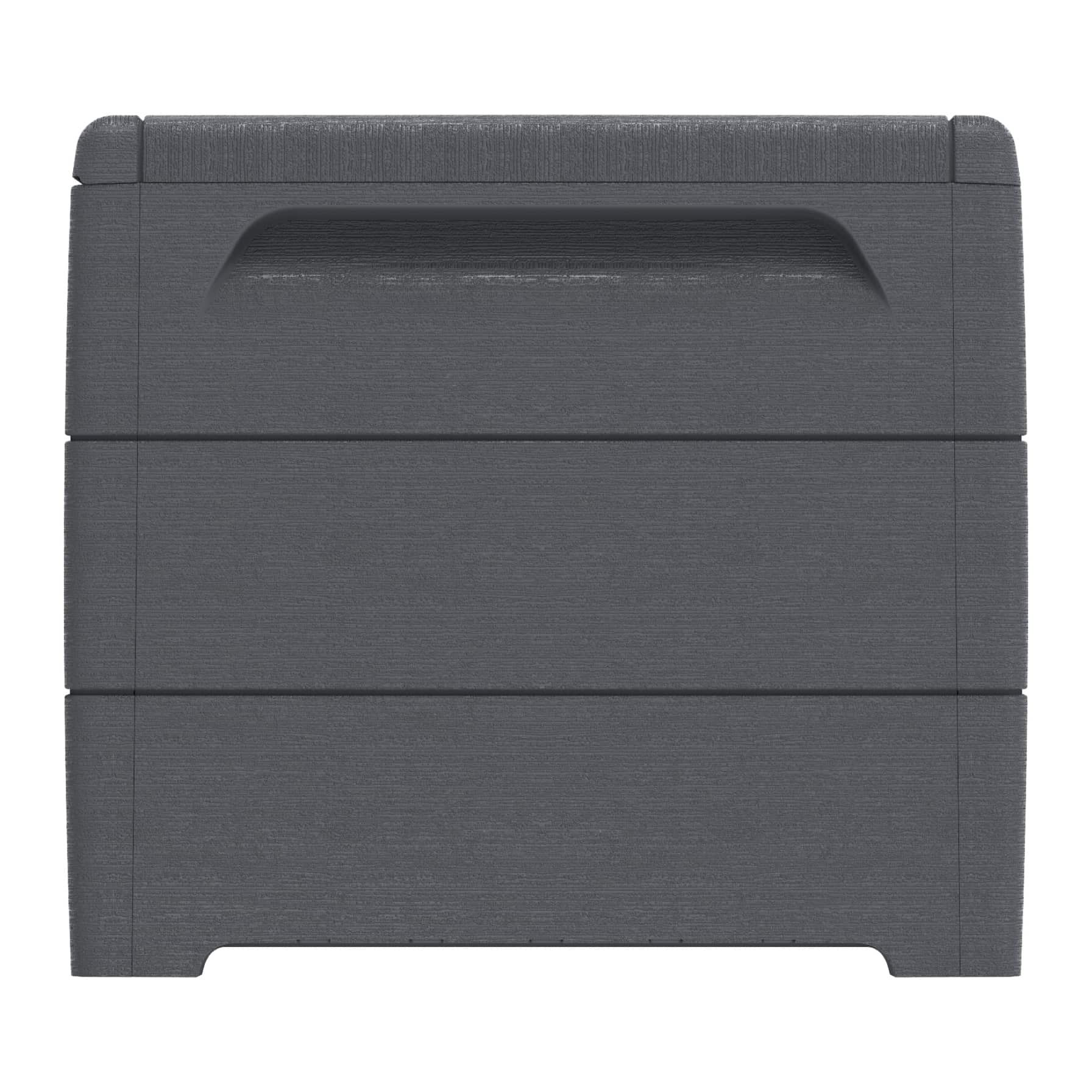 Cosmoplast Cedargrain Plastic Deck Storage Box (416 L, 129.5 x 70 x 62.5 cm)