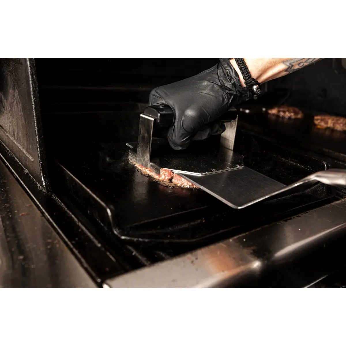 Broil King Smash Burger Press (5.5 x 5.25 x 3 cm, Silver)