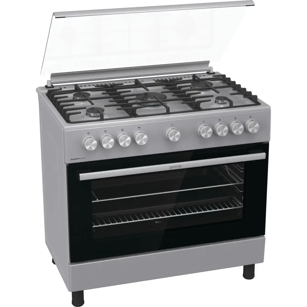 Gorenje Freestanding 5-Burner Full Gas Cooker W/Oven, GGI9B20S (90 x 60 cm)