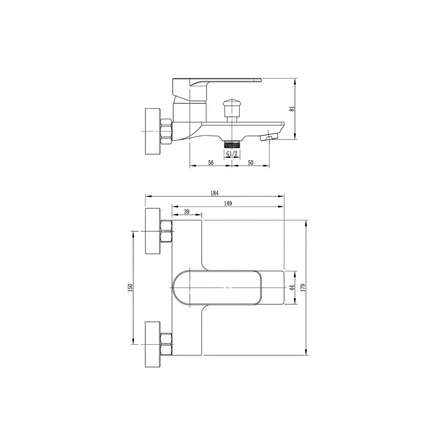 Bold Voto Bath & Shower Mixer
