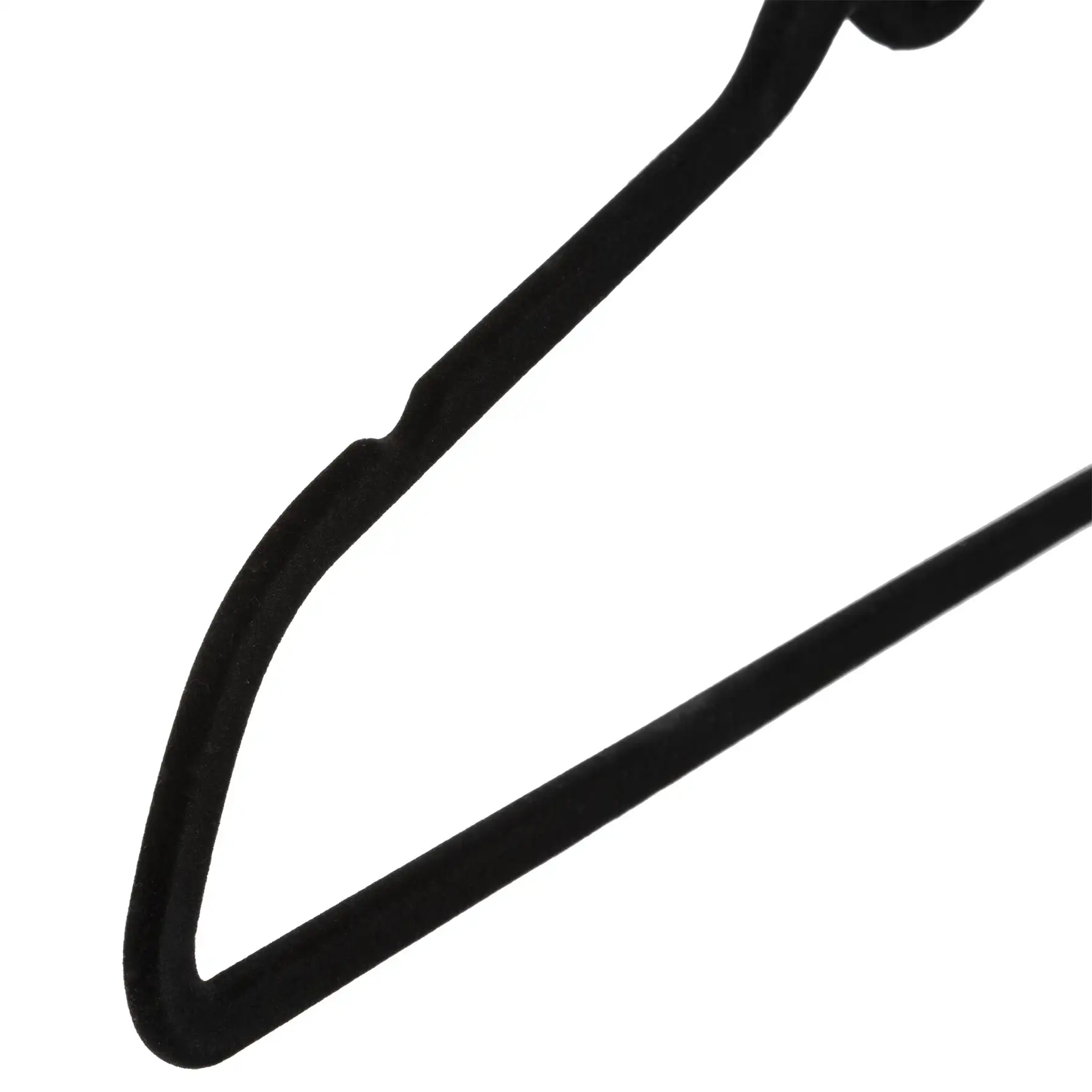 5Five Felt Coat Hanger Pack (8 Pc., Black)