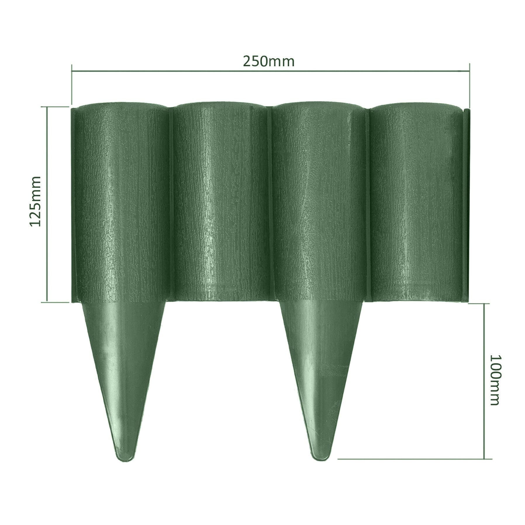 Garden Plast Garden Palisade (25 cm, 10 Pc.) 