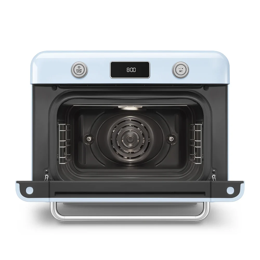 Smeg 50's Style Countertop Multi-Function Oven W/Grill & Steam Function, COF01PBUK (30 L, 1800 W)