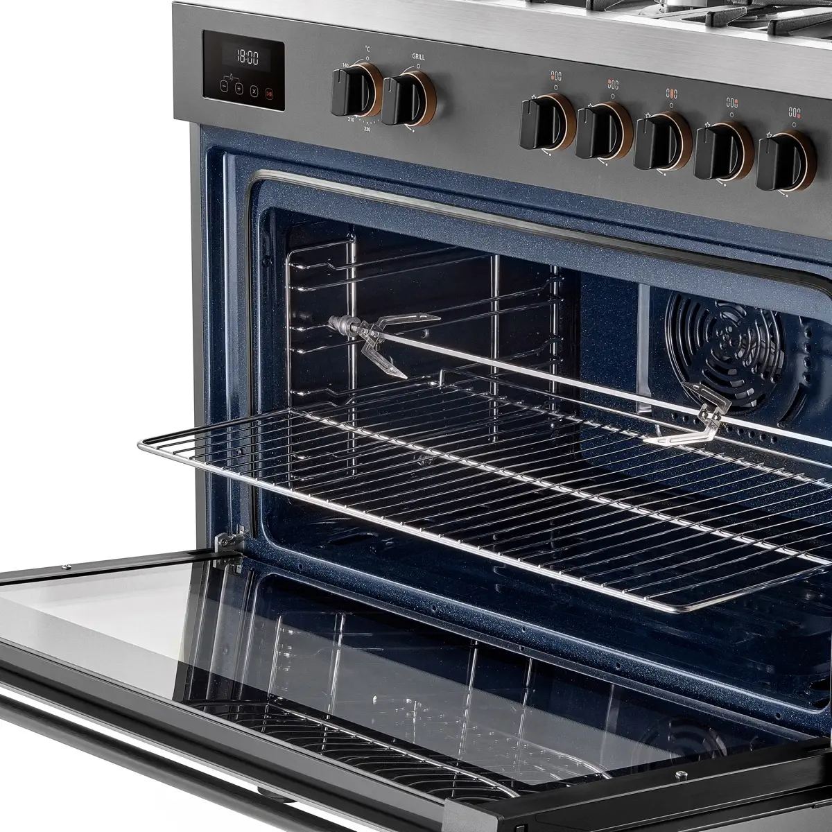 Toshiba Freestanding 5-Burner Gas Cooker W/Oven, RQ1-90MG5GE(GR) (89.5 x 60 x 75 cm)