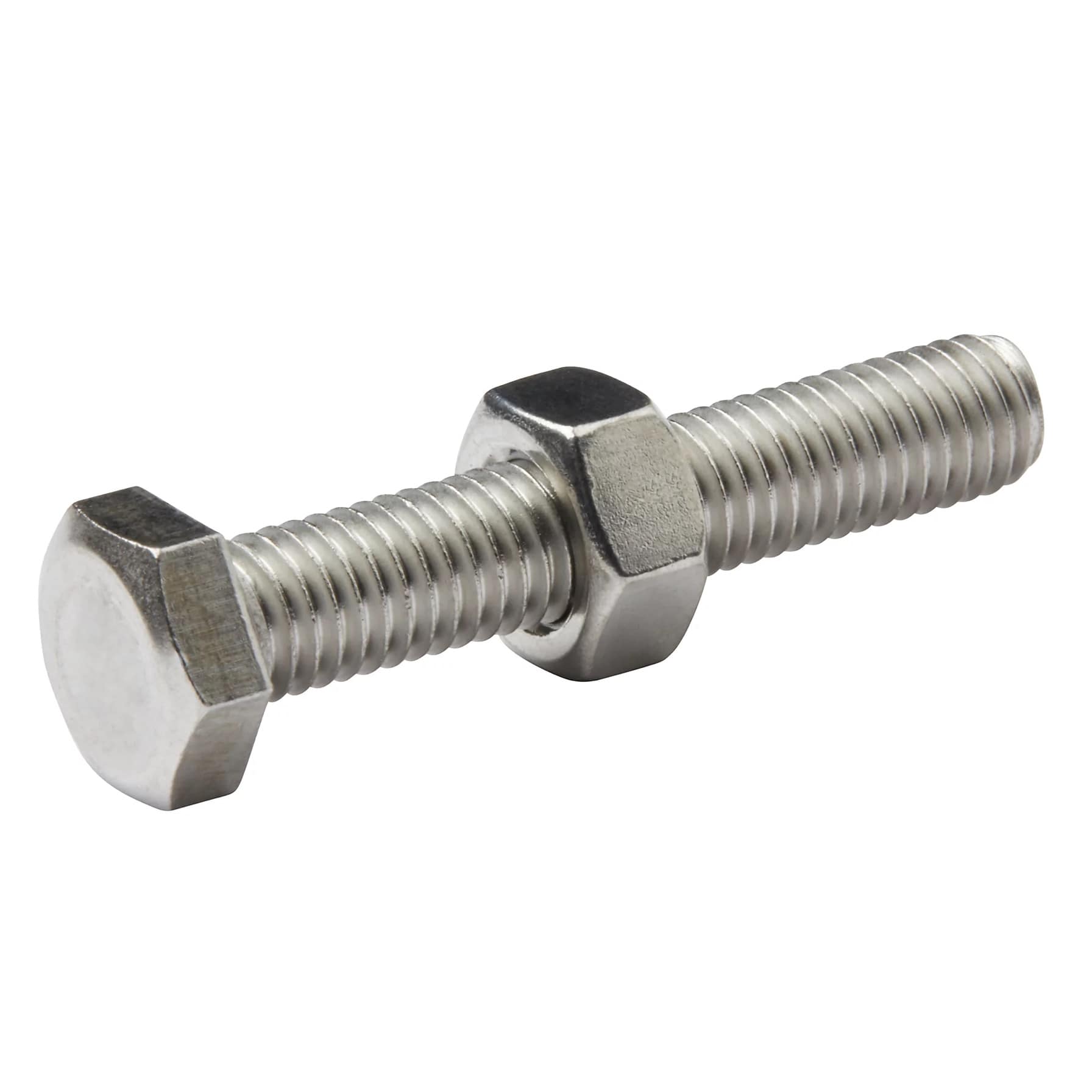 Diall Hex Stainless Steel Bolt & Nut Set (4.5 cm, 10 Pc.)