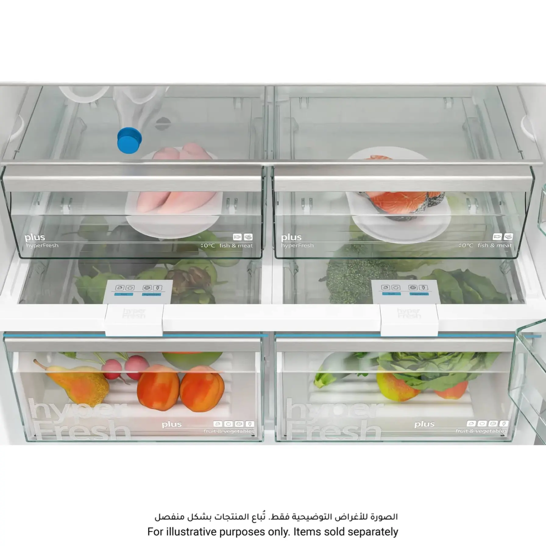 Siemens Freestanding Bottom Mount Refrigerator, KG86NAI31M (619 L)