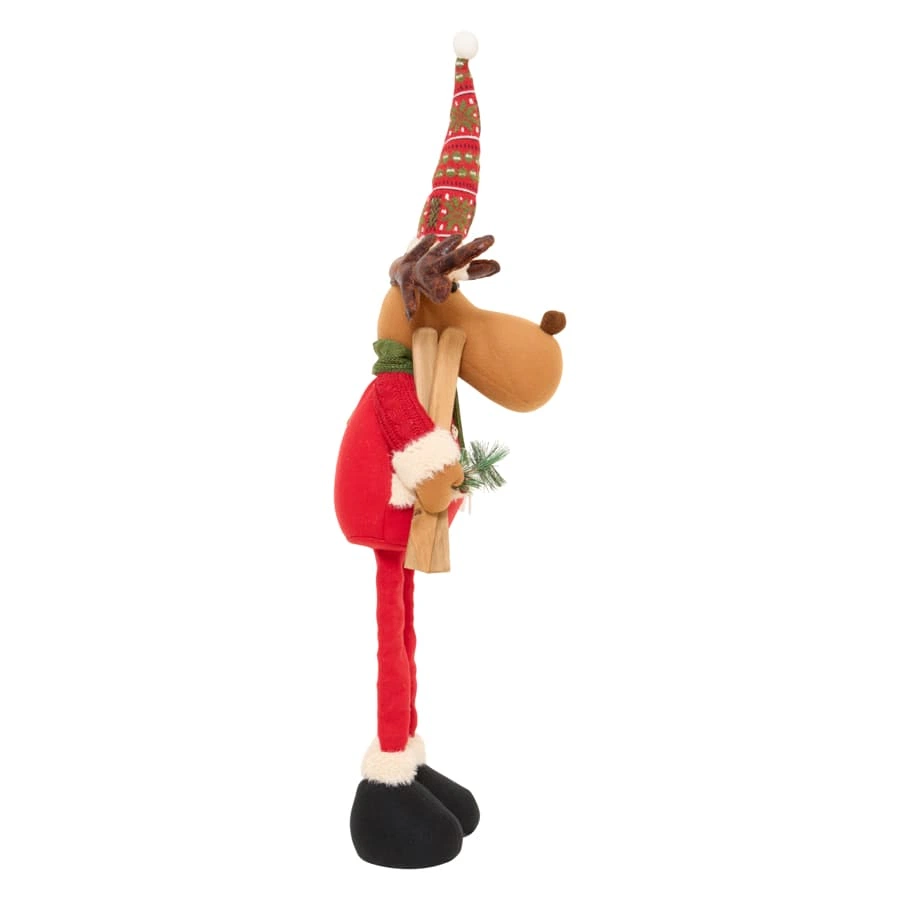 Extendable Snovi Reindeer (Red, L 33 x W 94 x H 22 cm)