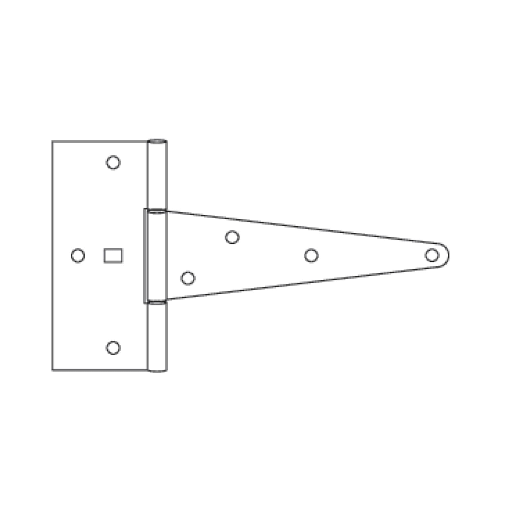 Suki Metal T-Hinge (10 x 6.5 x 3 cm)