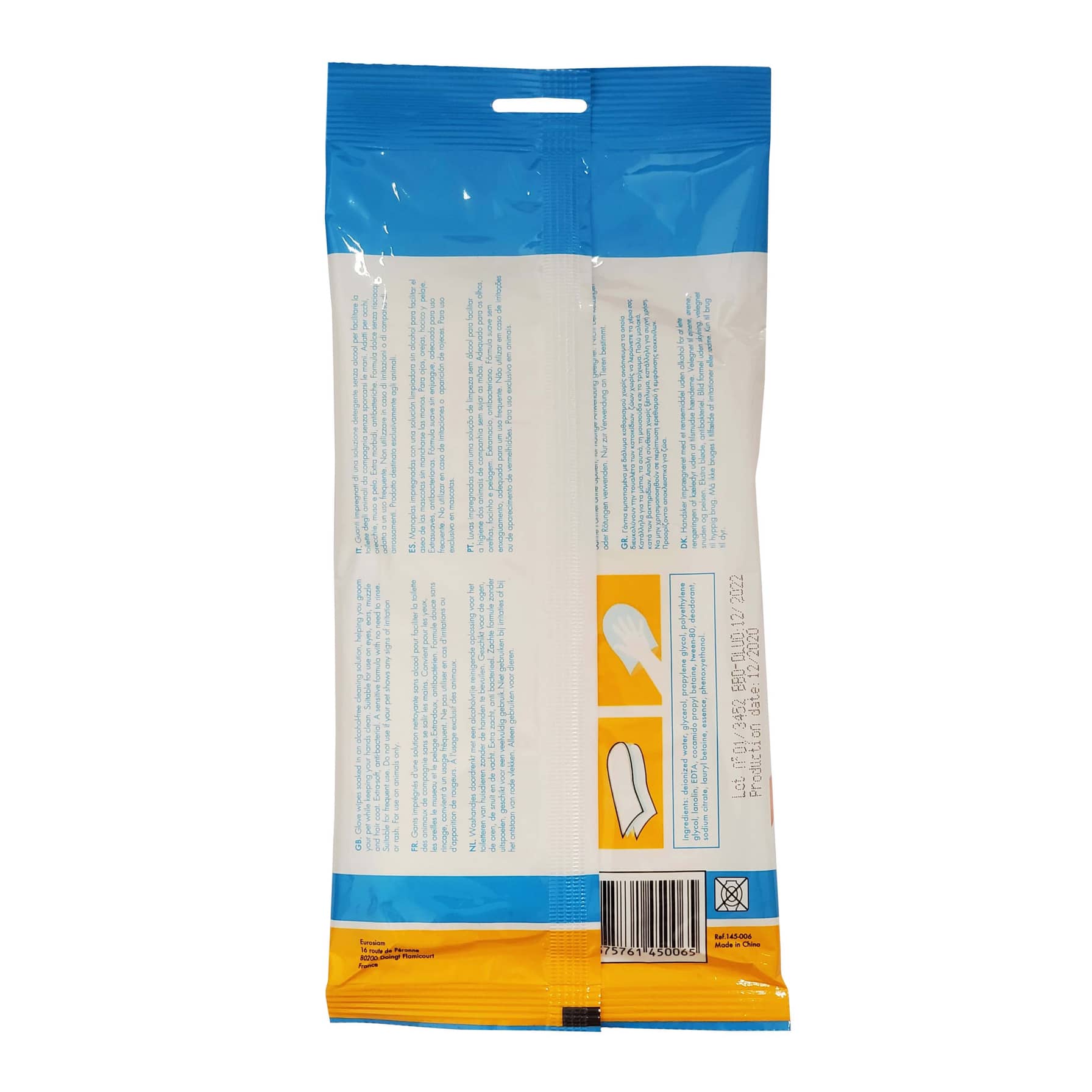 Les Filous Glove Wet Wipes for Pets Pack (5 Pc.)