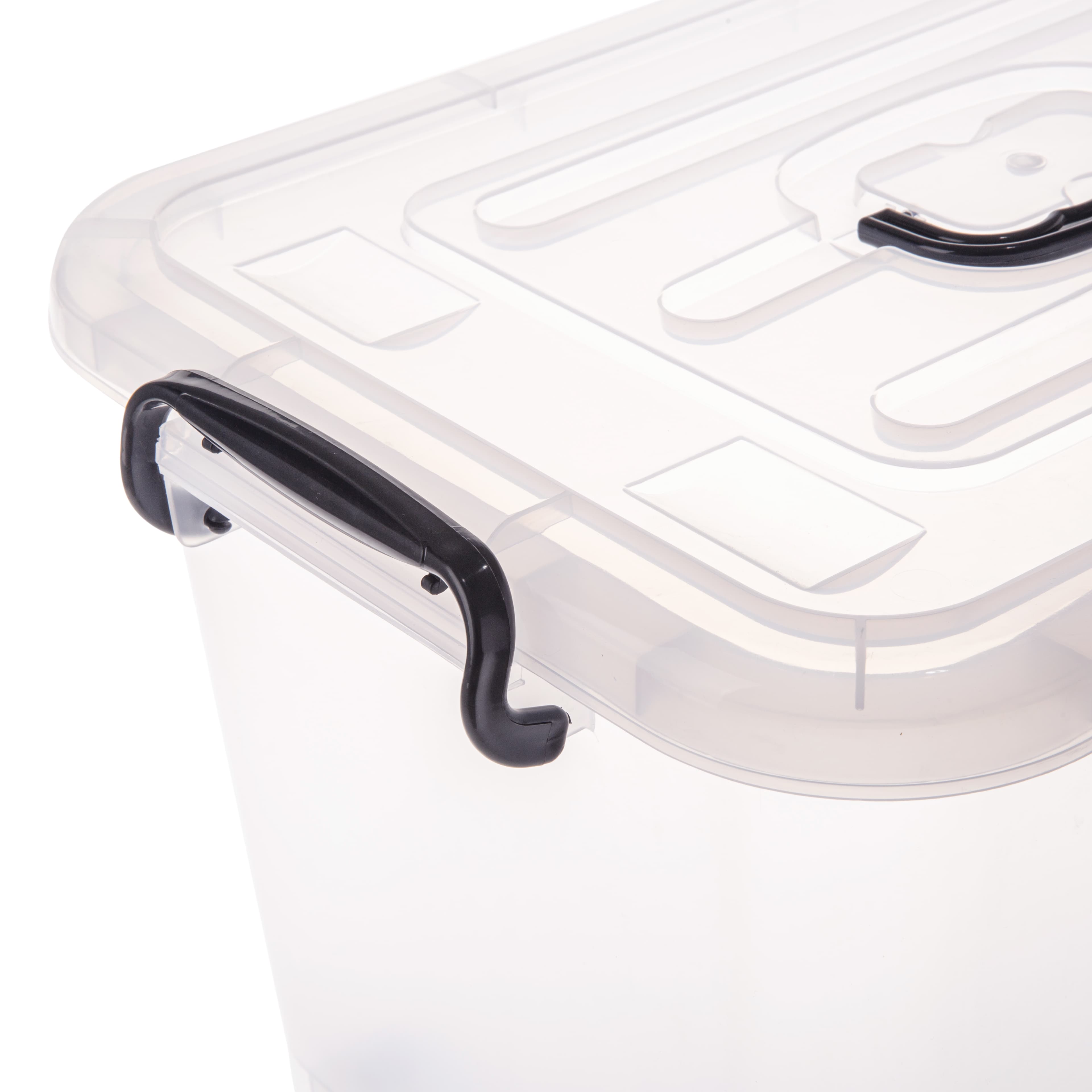 Homeplus Plastic Storage W/Wheels & Handle (85 L) 