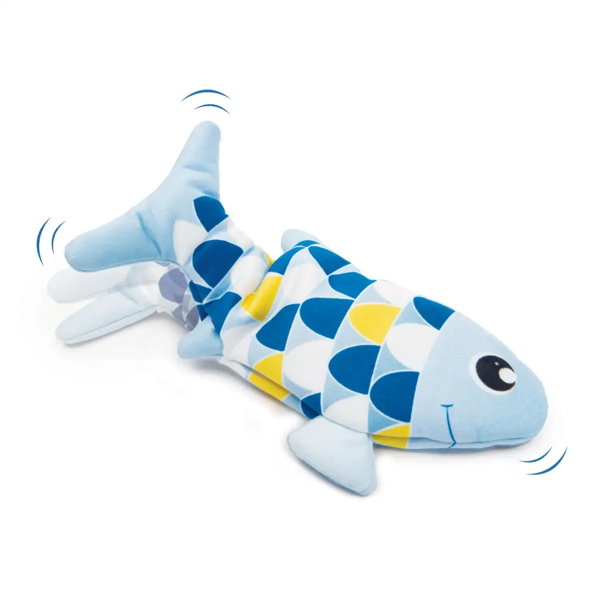 Catit Groovy Fish Motion Sensor Cat Toy (Blue, 27 x 4.5 x 14.5 cm)