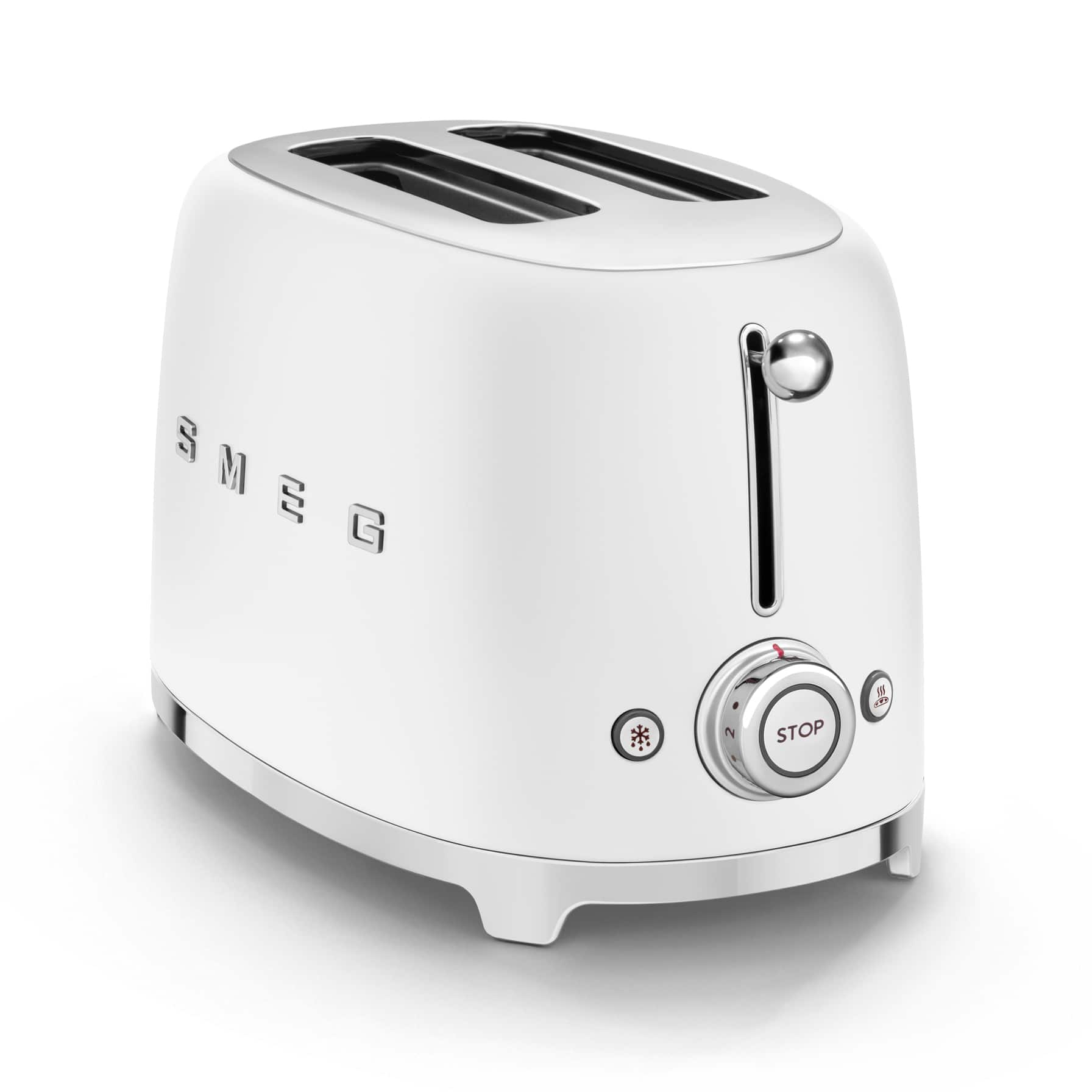 SMEG 50s Retro Style 2-Slice Toaster, TSF01WHUK (950 W)