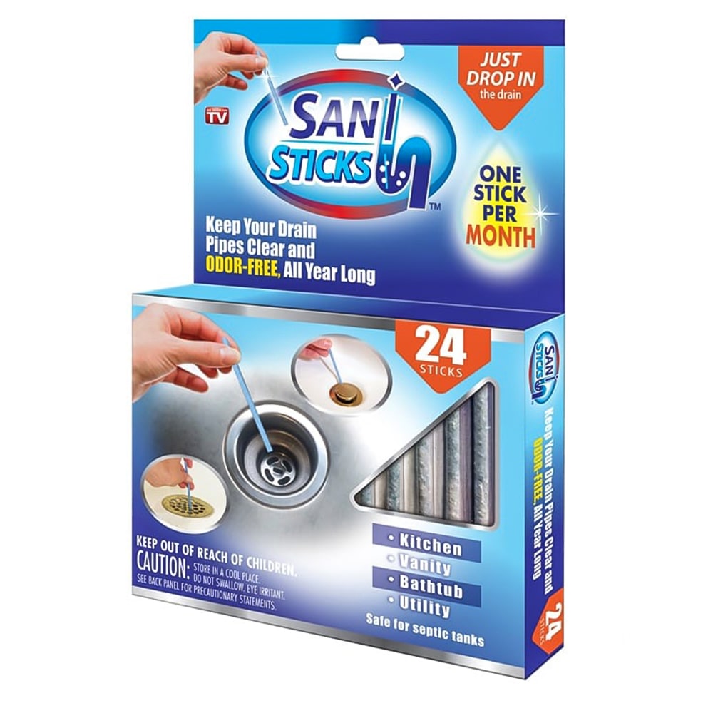Sani Sticks Drain Cleaner Sticks (Pack of 24)