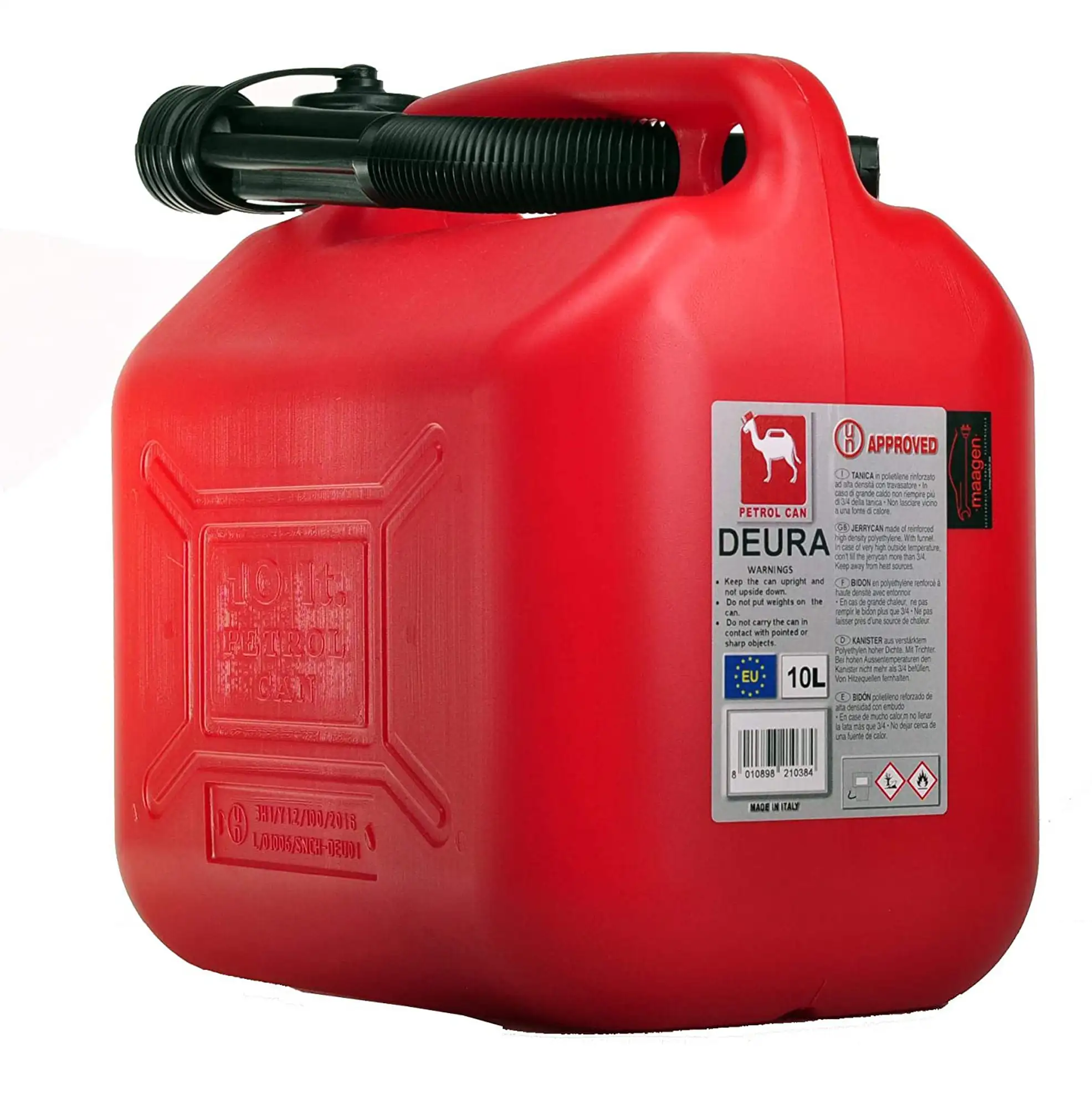 Maagen Petrol Can (10 L, Red)