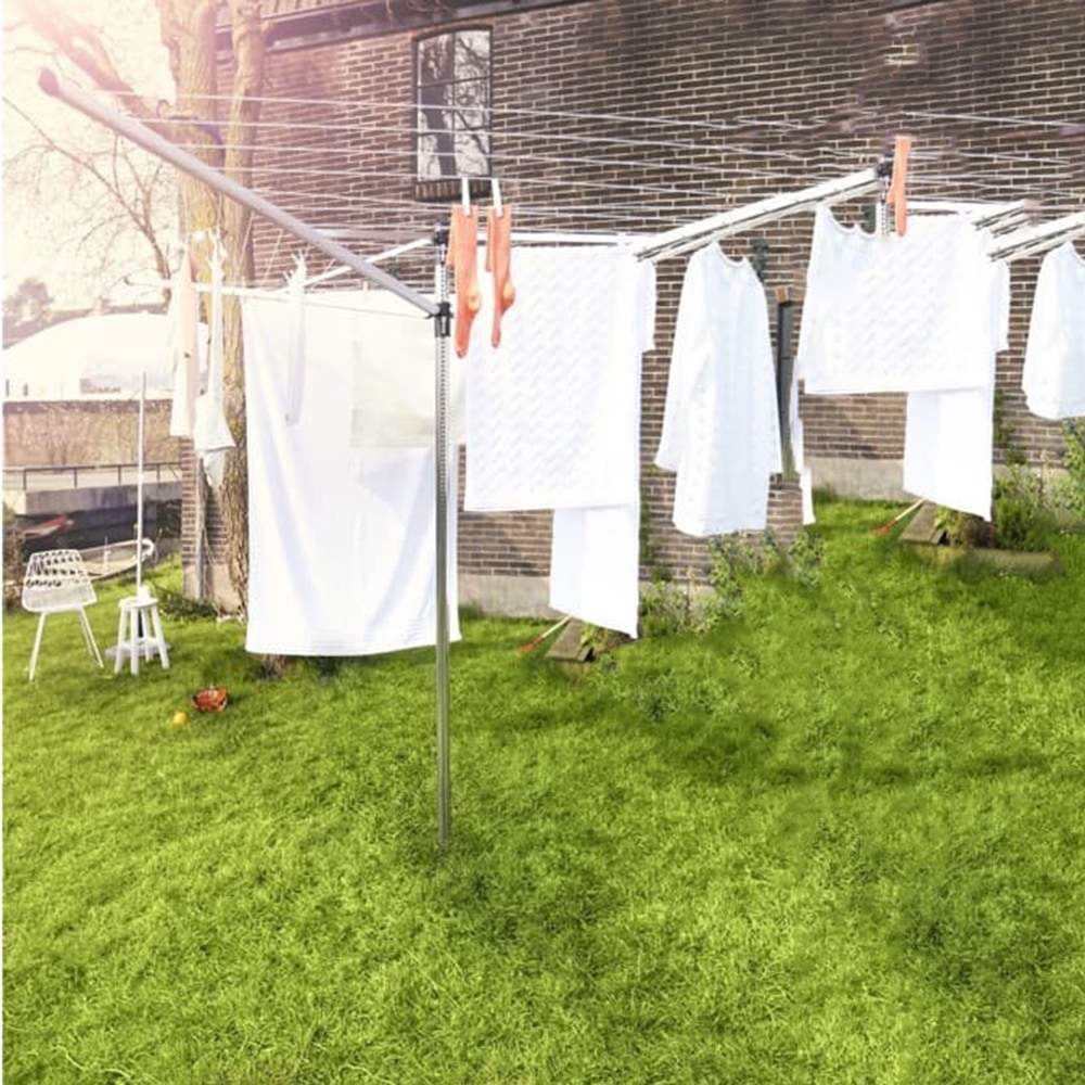 Brabantia Topspinner Dryer with Ground Spike (50 m, Silver)