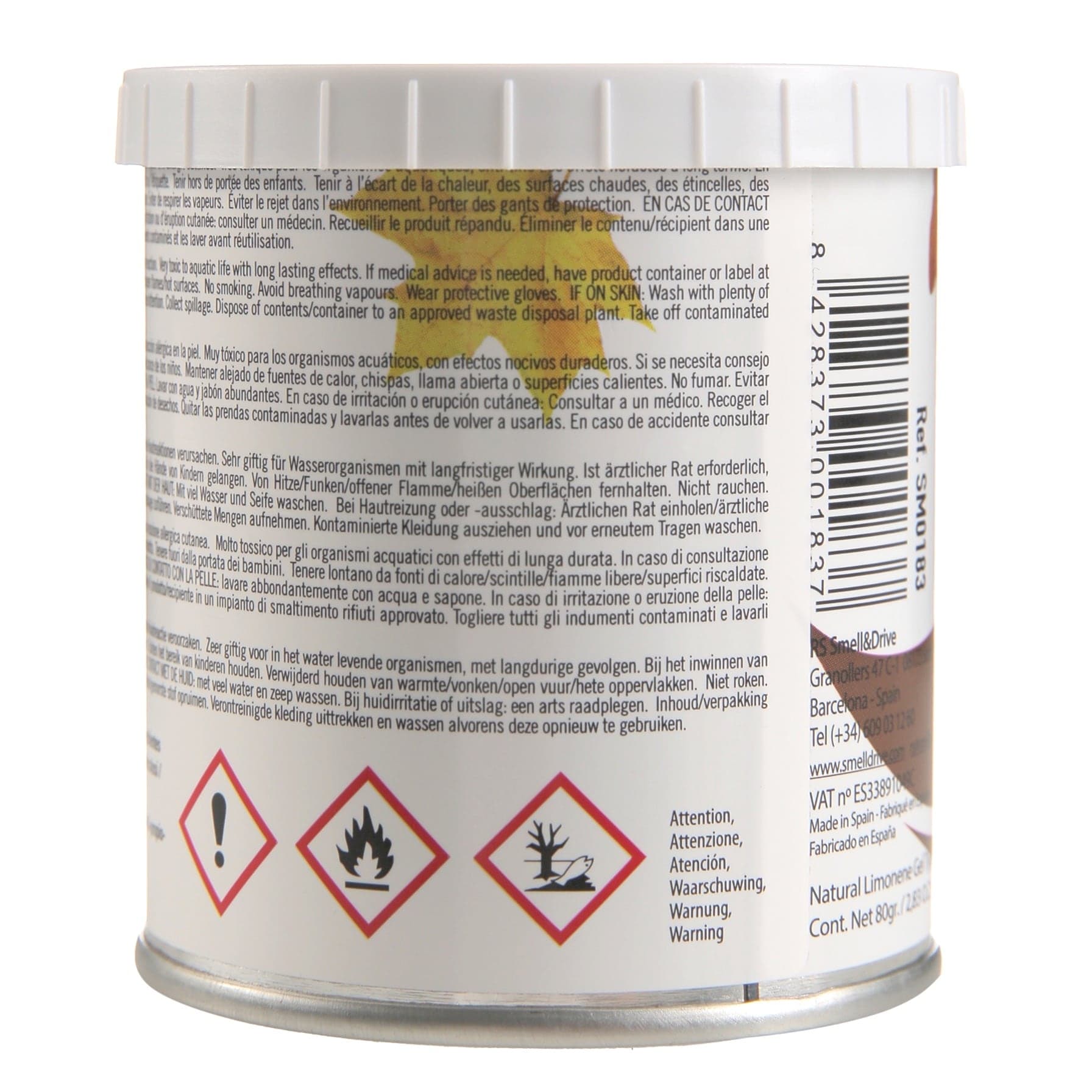 Smell & Drive Gel Limonene Auto Air Freshener (80 g, Zen Forest)