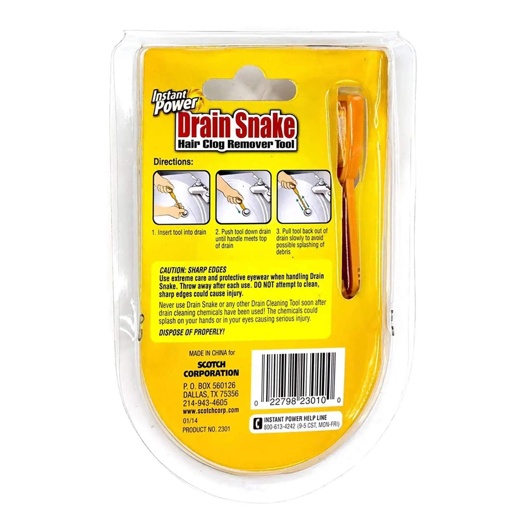 Instant Power Drain Snake Clog Remover (0.47 L)