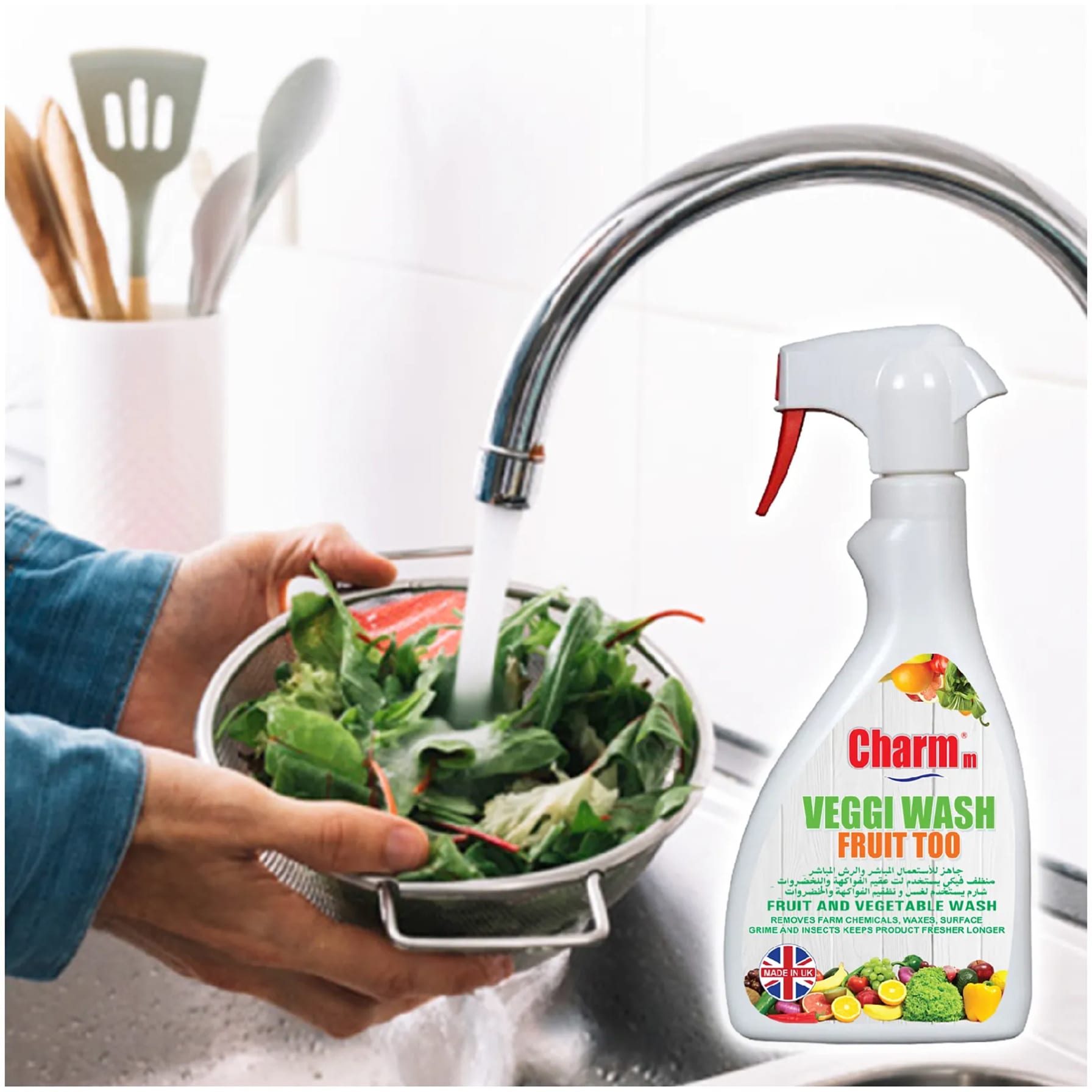 Charmm Fruit & Vegetable Wash Spray (600 ml)