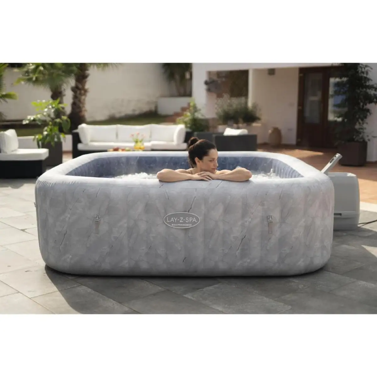 Bestway Lay-Z-Spa San Francisco Airjet (230 x 71 cm, Grey)
