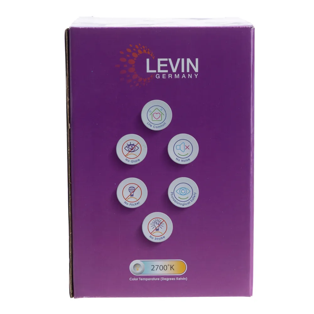 Levin G125 Pyramic Vintage LED Filament Bulb (4W, Amber)