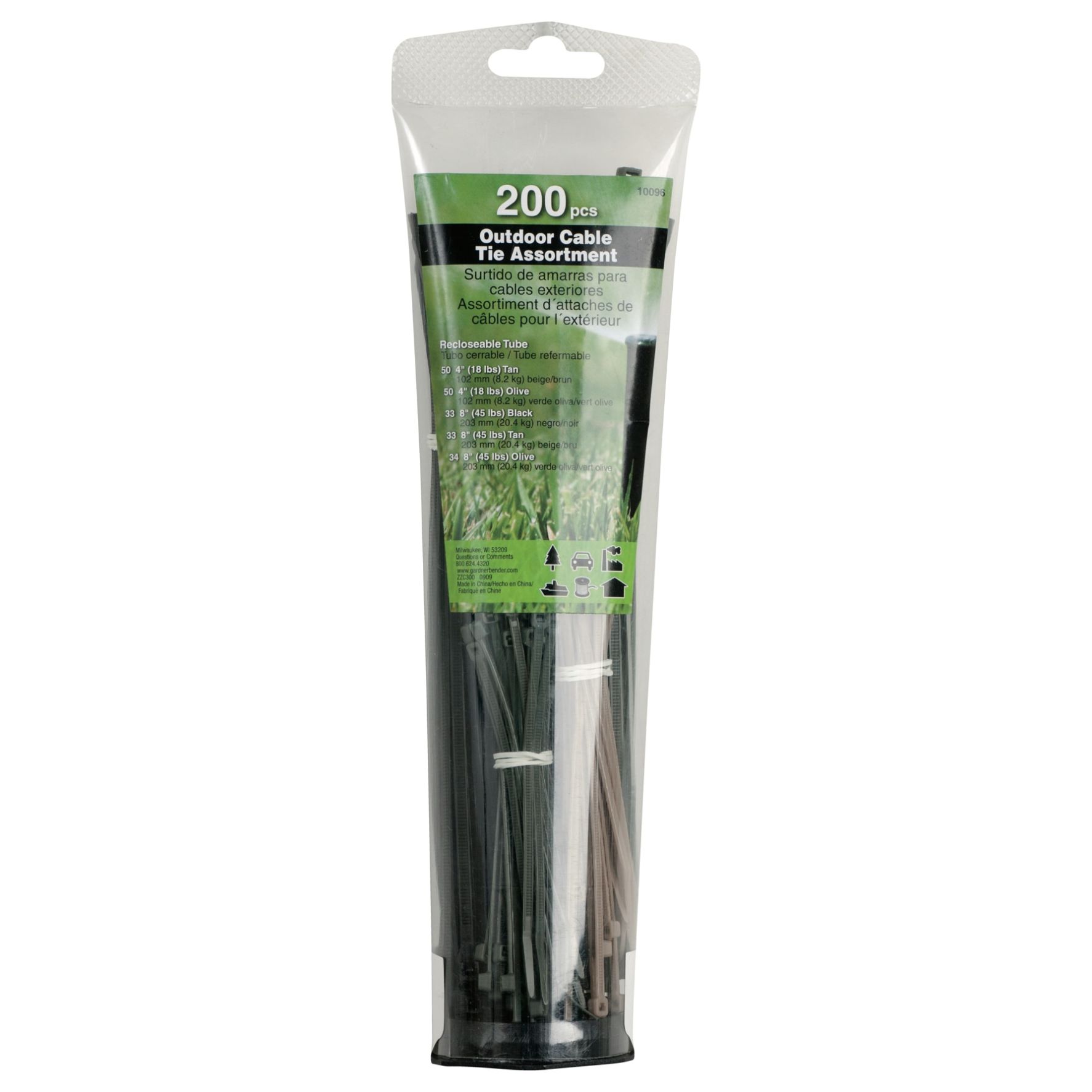Garden Bender Assorted Cable Ties (200 pcs)