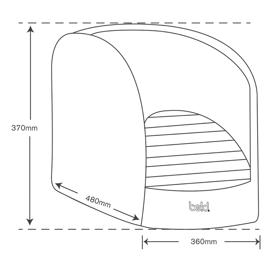Bold Foot Washer (48 x 37 x 36 cm, White)