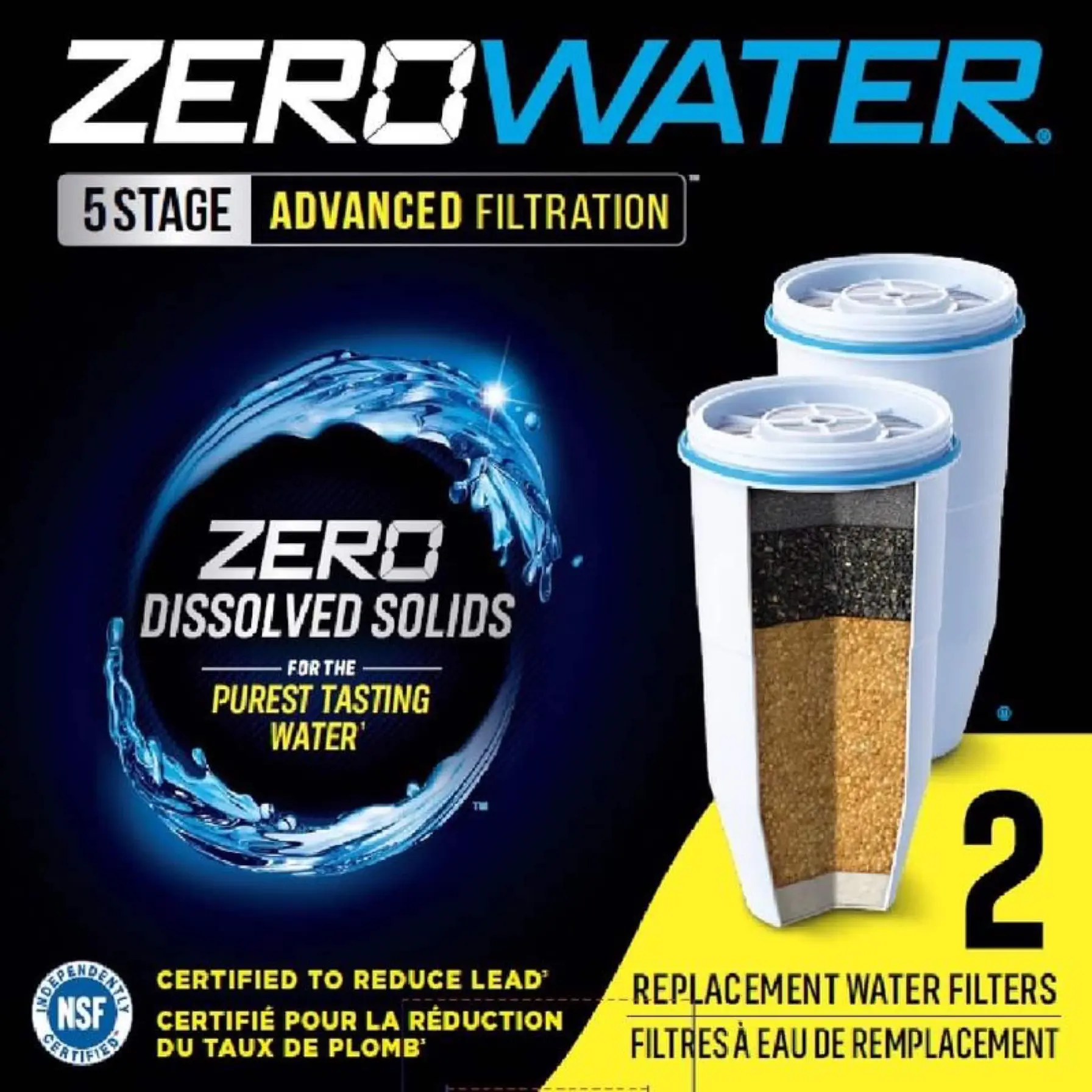 ZeroWater Replacement Water Filter (2 Pc.) 