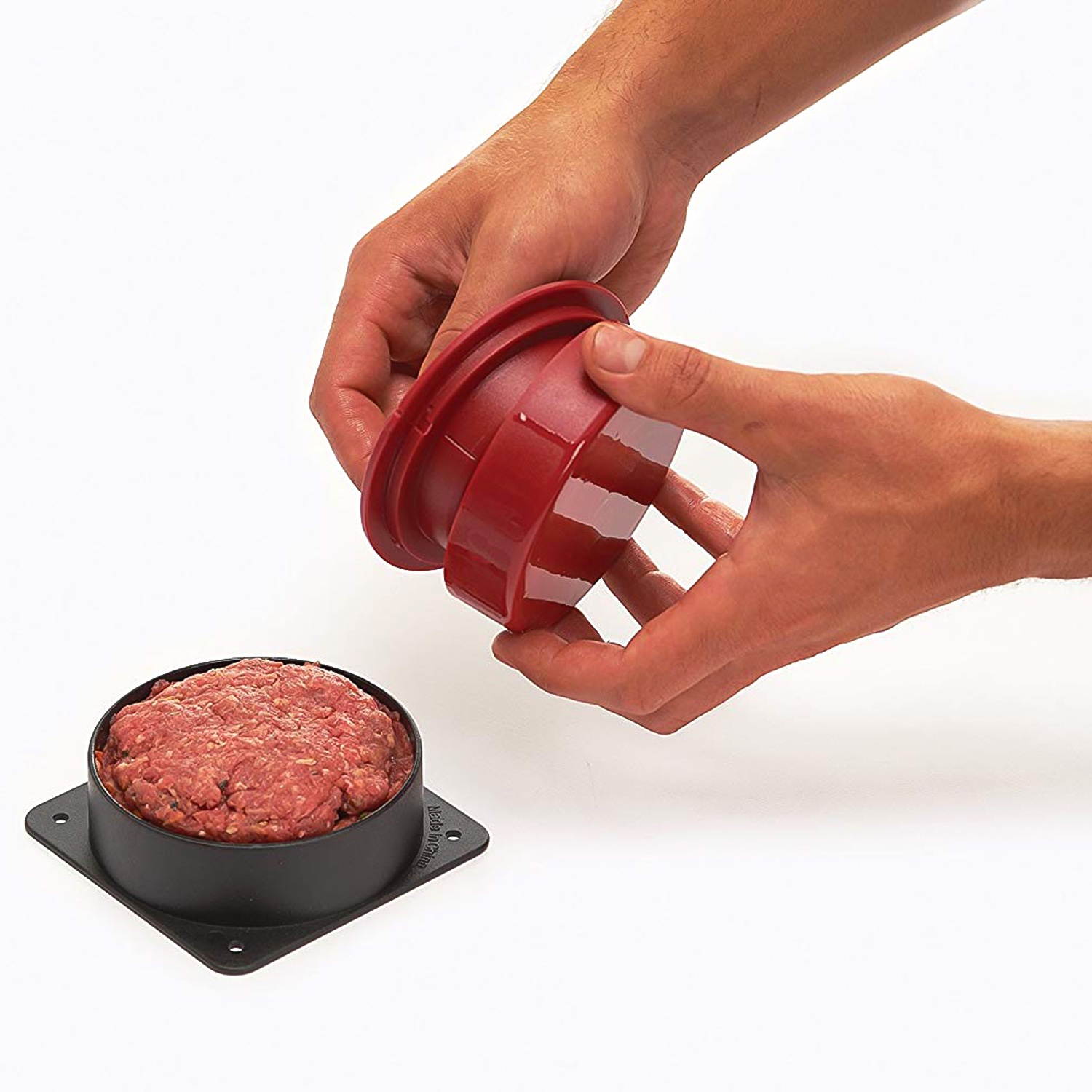 Grillpro Stuffed Burger Press (Red & Gray)