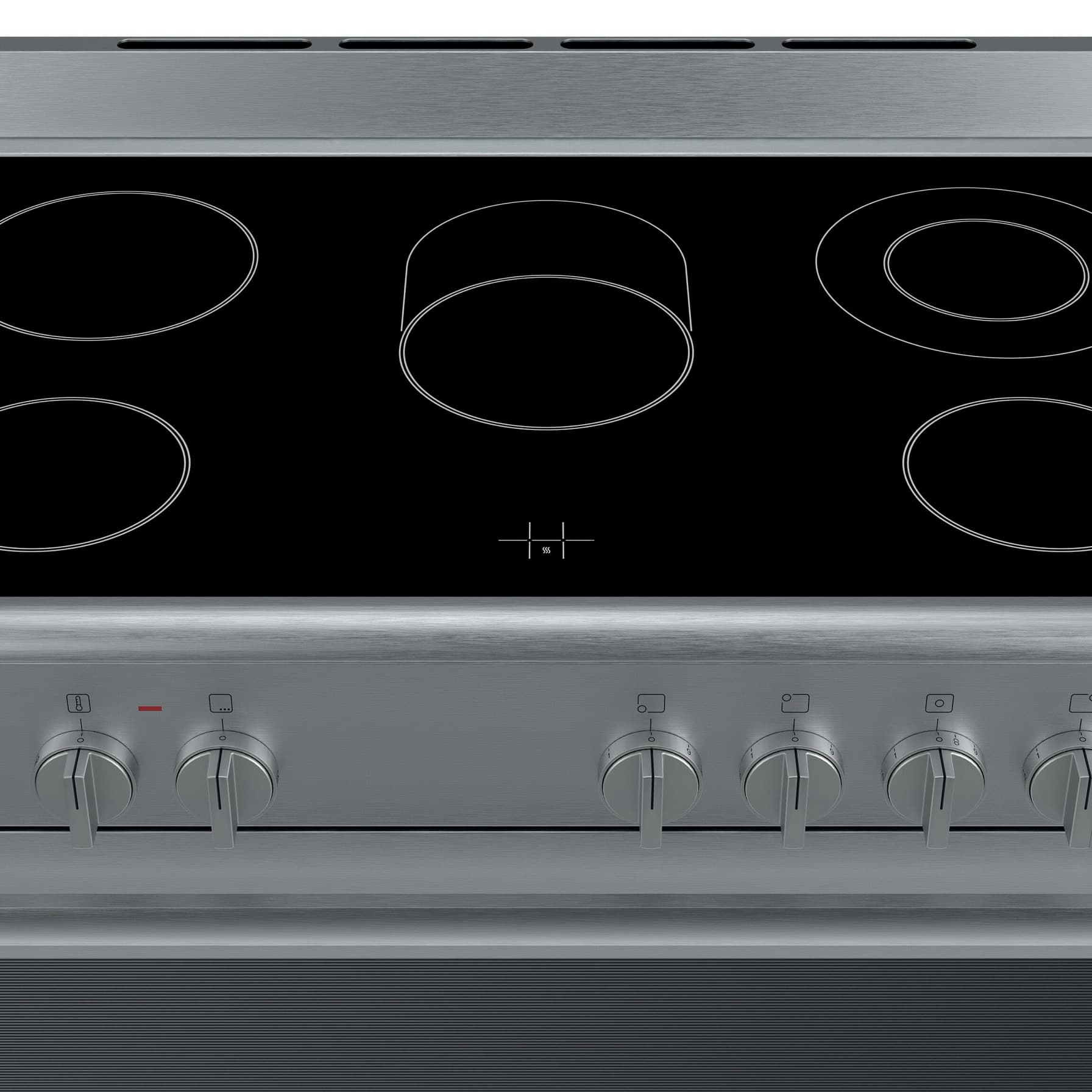 Bosch Serie 8 Freestanding 5-Zone Electric Cooker, HCB738357M (60 x 90 x 85 cm)