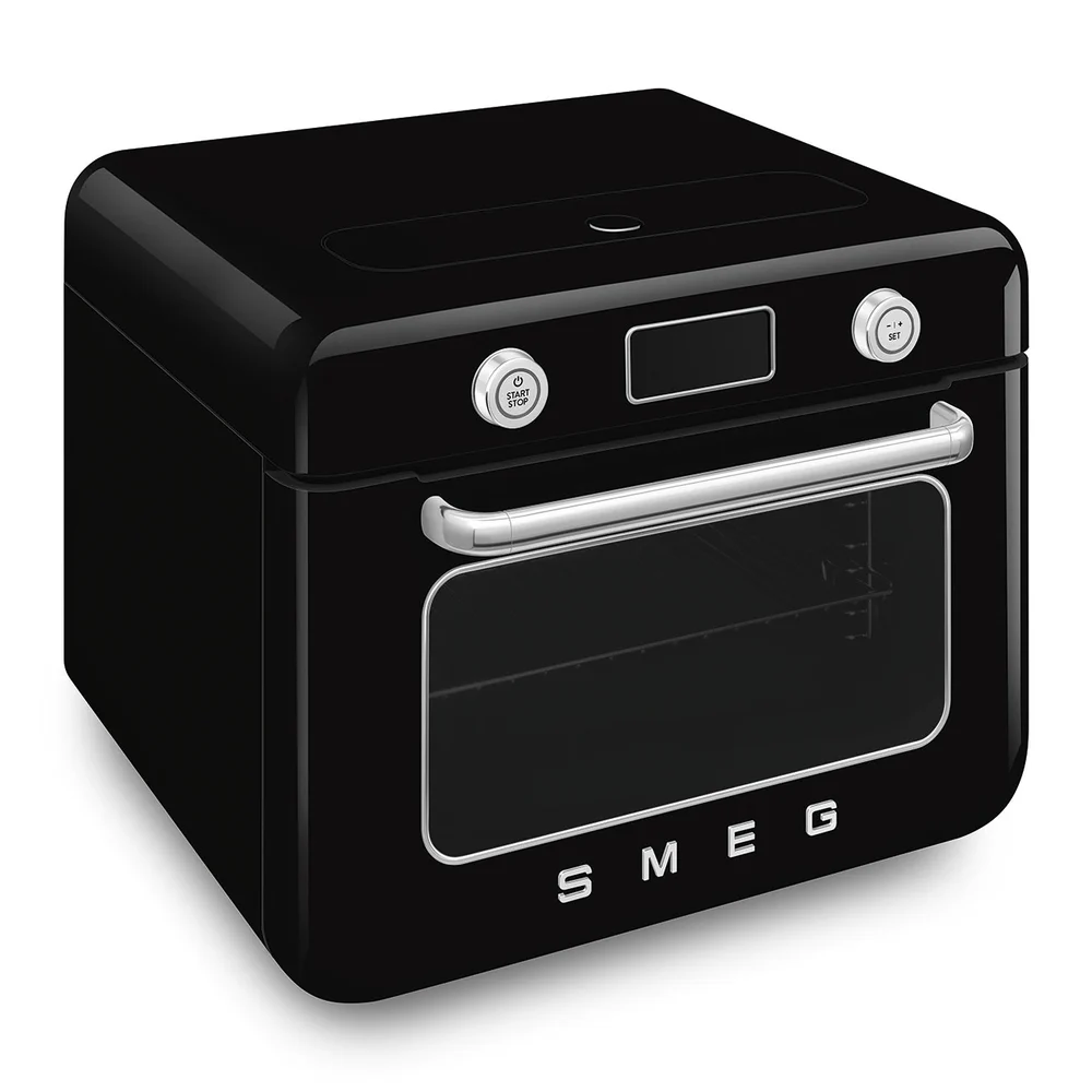 Smeg 50's Style Countertop Multi-Function Oven W/Grill & Steam Function, COF01BLUK (30 L, 1800 W)