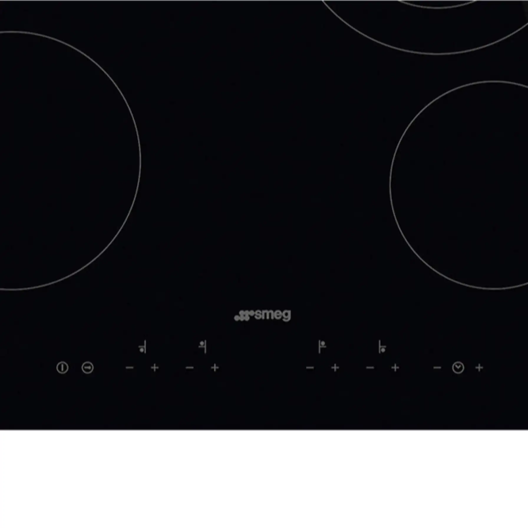 Smeg Universale Aesthetic Built-In 4 Zone Ceramic Electric Hob, SE364ETD (5 x 60 x 51 cm)