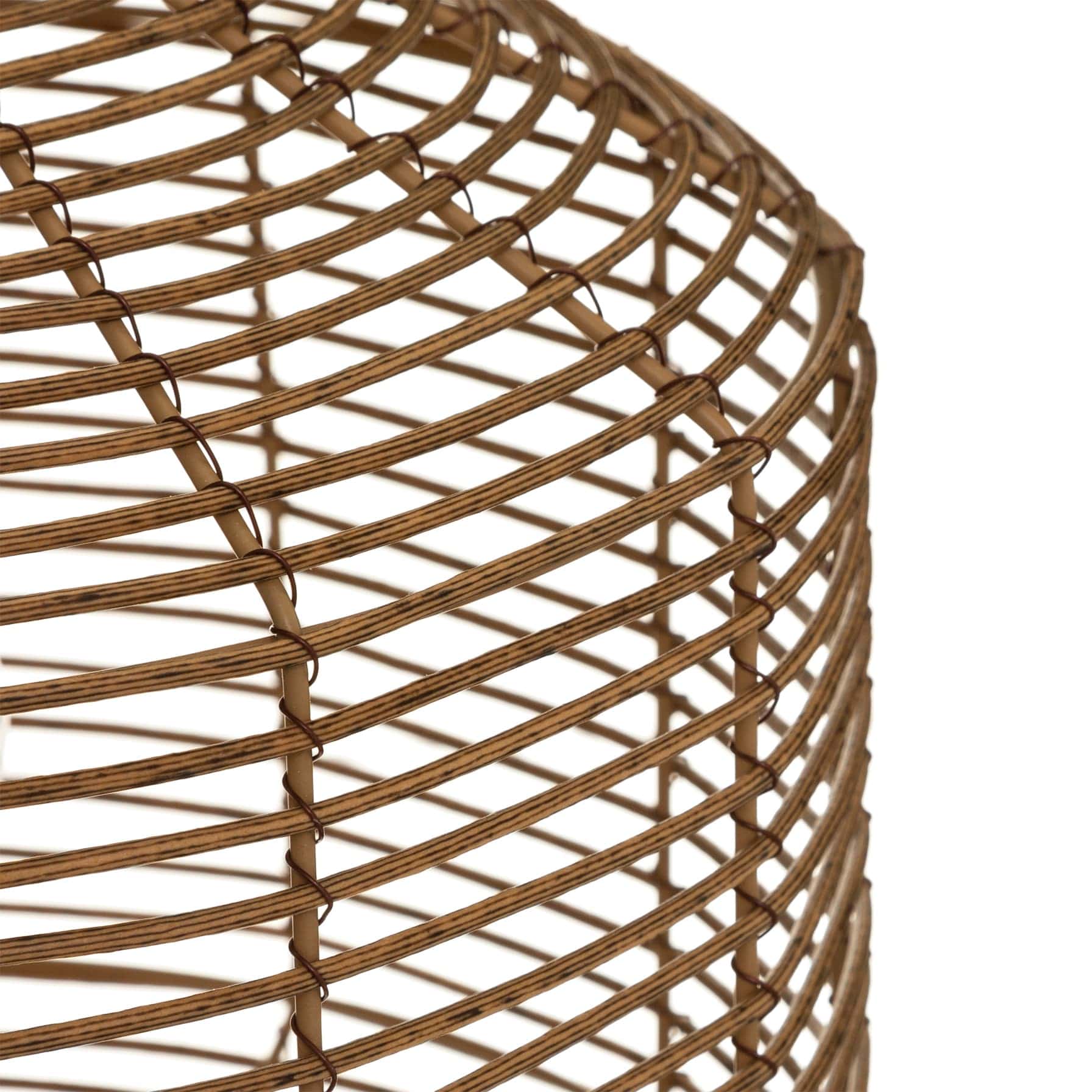 Natural Rattan Solar Lamp, H30