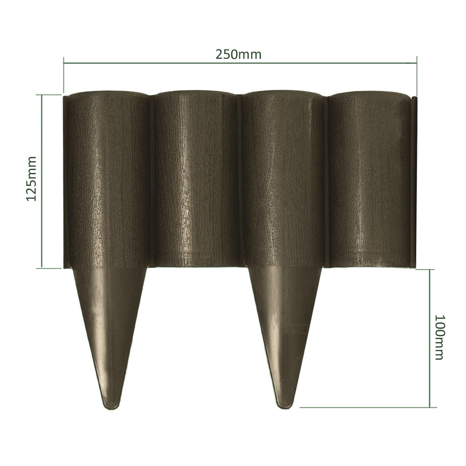 Garden Plast Garden Palisade (25 cm, 10 Pc.) 