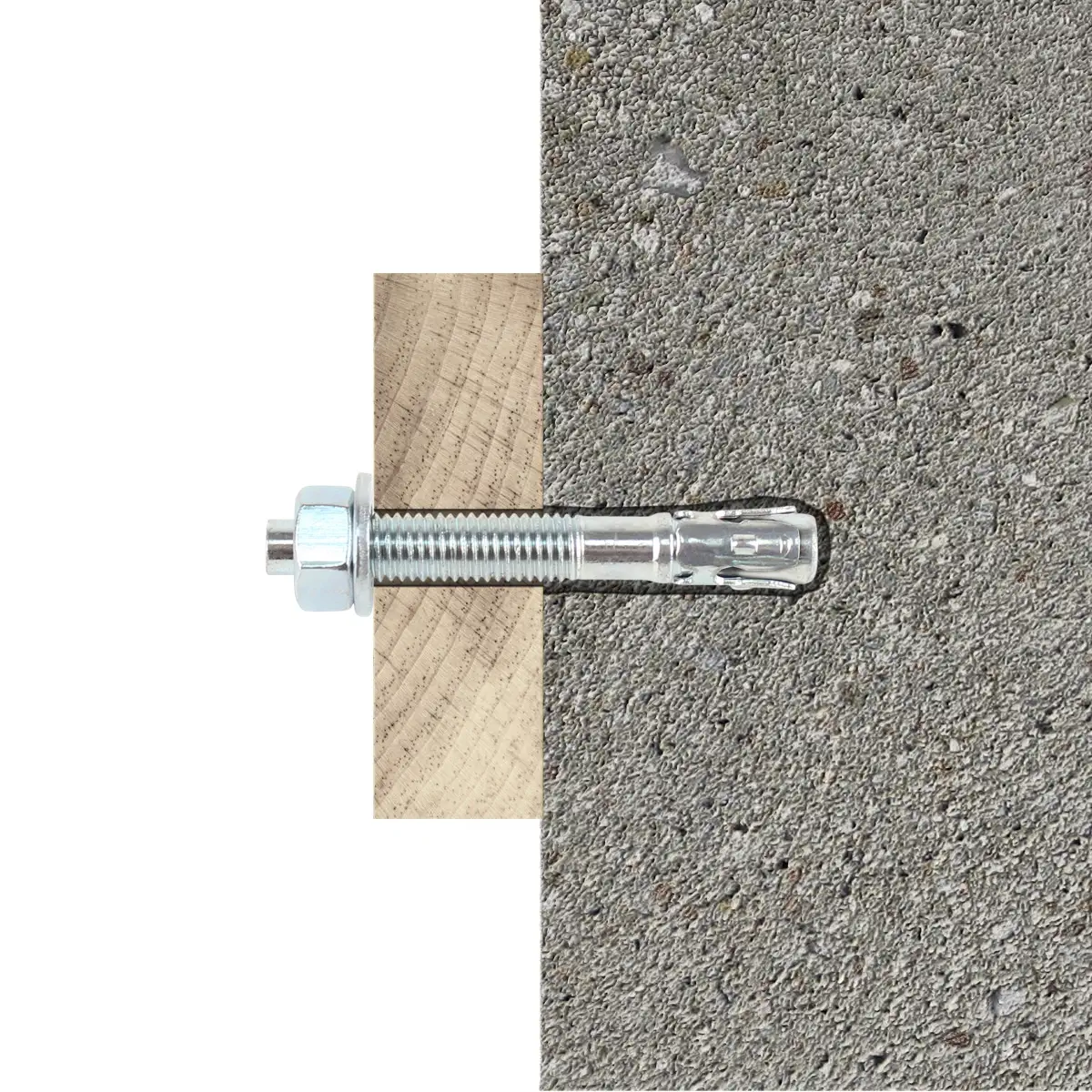 Diall Steel Through Bolt, Nut & Washer Pack (Dia. 1 x L. 10 cm, 4 Pc.)