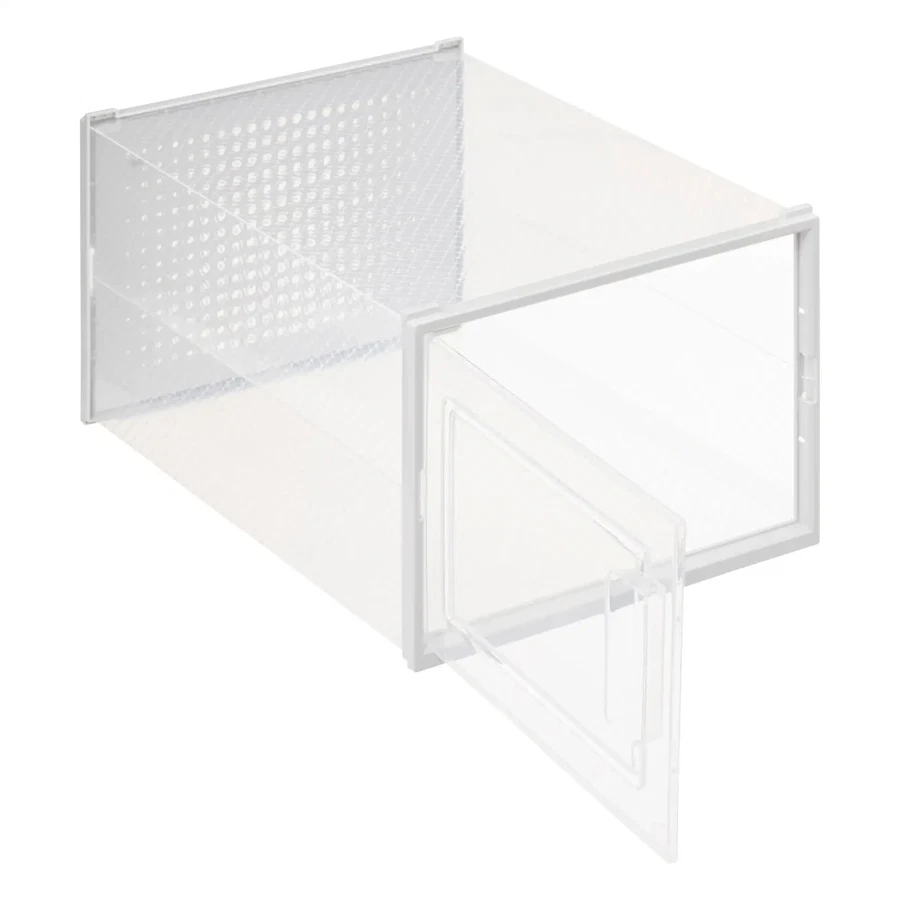 5Five Plastic Shoe Box (Medium, Transparent)