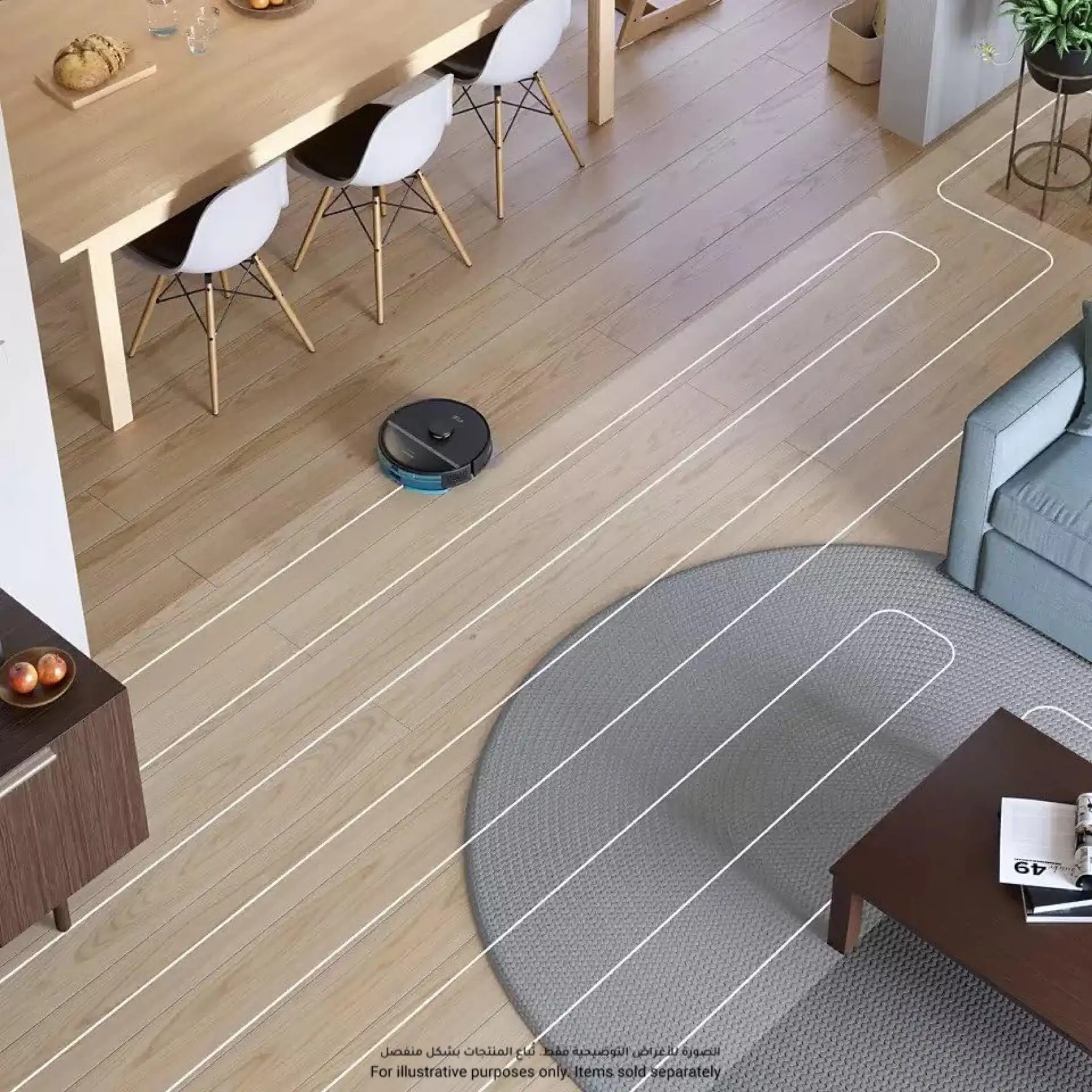 Philips HomeRun 3000 Series Aqua Robot Vacuum & Mop, XU3000/01 (4000 Pa)