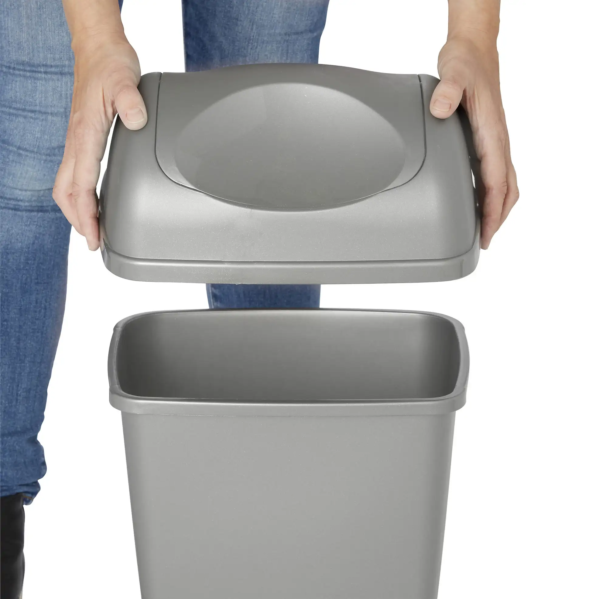 Tazetta Rectangular Plastic Kitchen Bin (20 L)