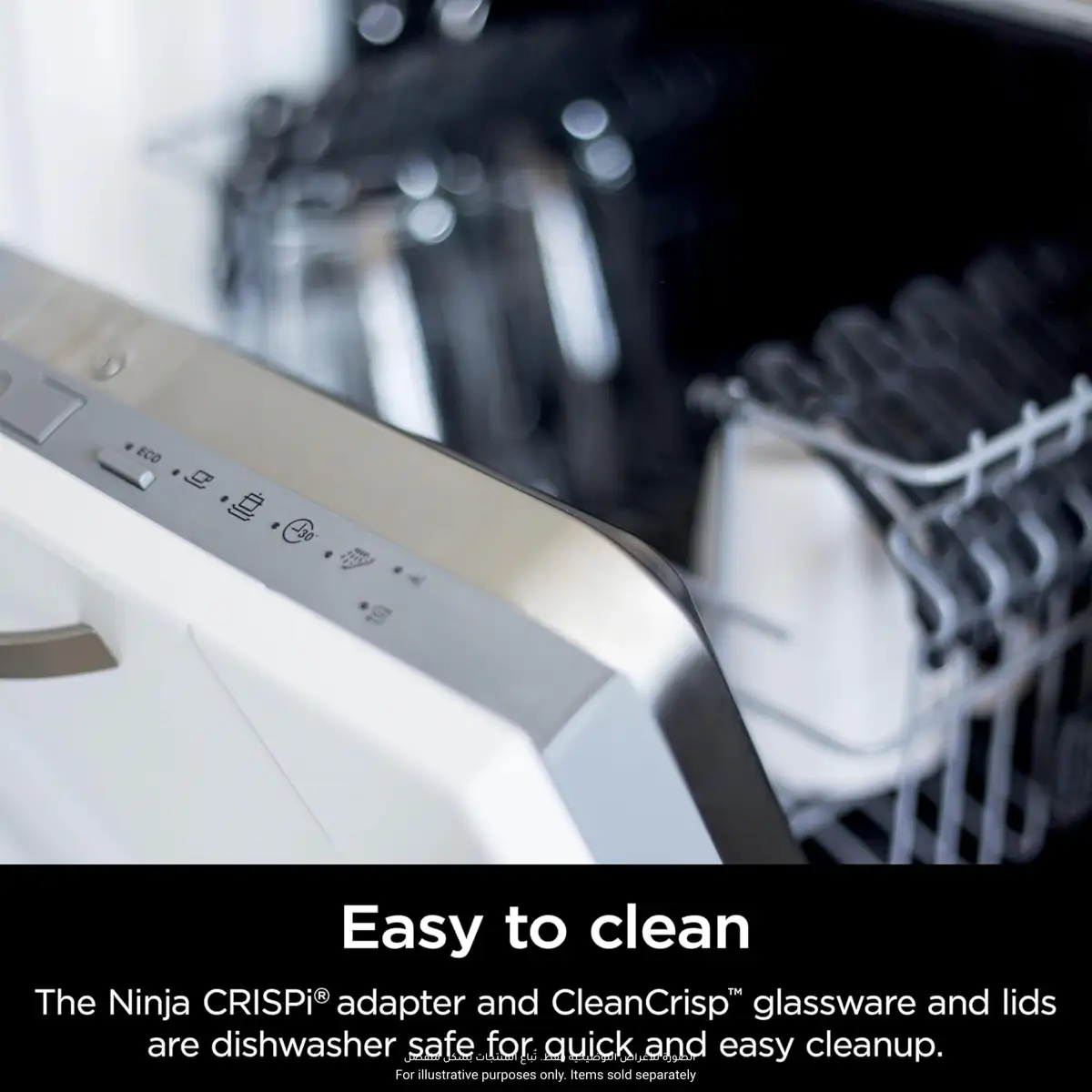 Ninja Crispi 4-in-1 Portable Glass Air Fryer, FN101MEGY (3.8 L & 1.4 L)
