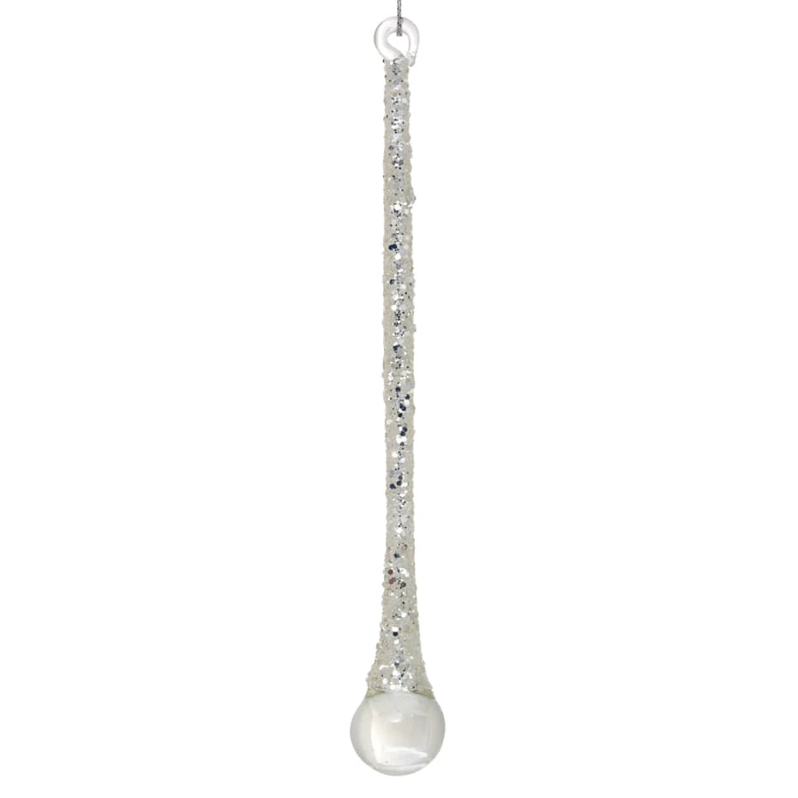 Christmas Ornament Glass Drops Set (Transparent, 2 Pc.)