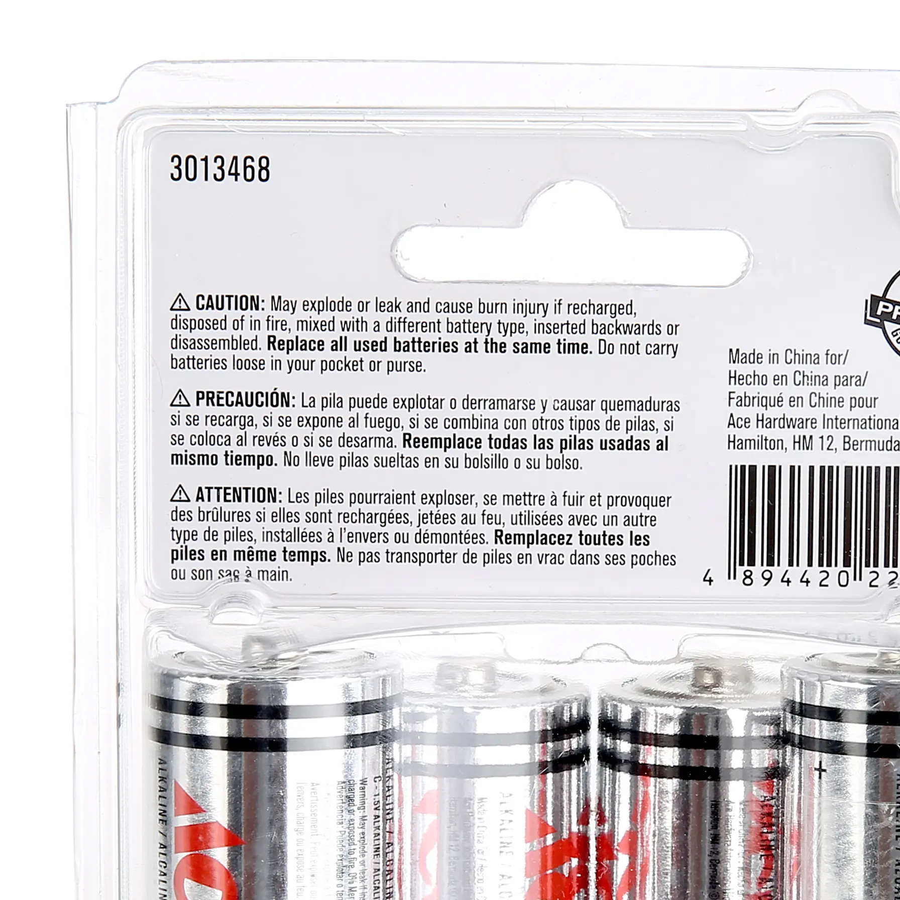 ACE C Alkaline Battery Pack (4 Pc., 1.5 V)
