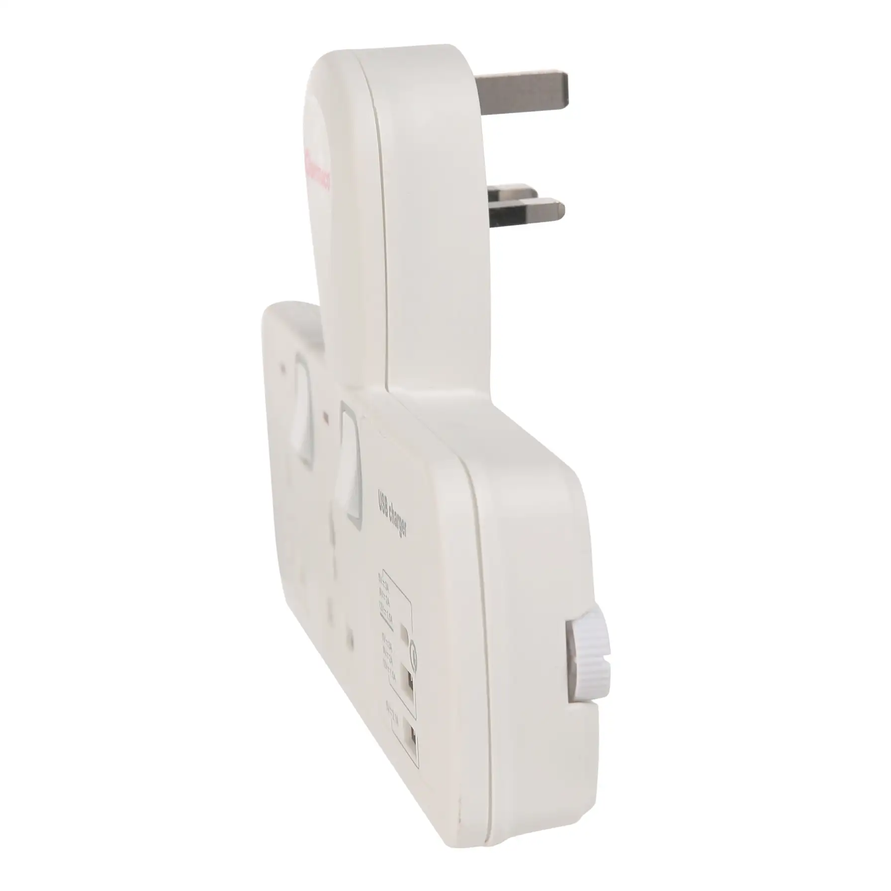 Oshtraco 2-Way Switched Universal T-Socket Adapter W/USB-C & USB-A Port (3250 W)