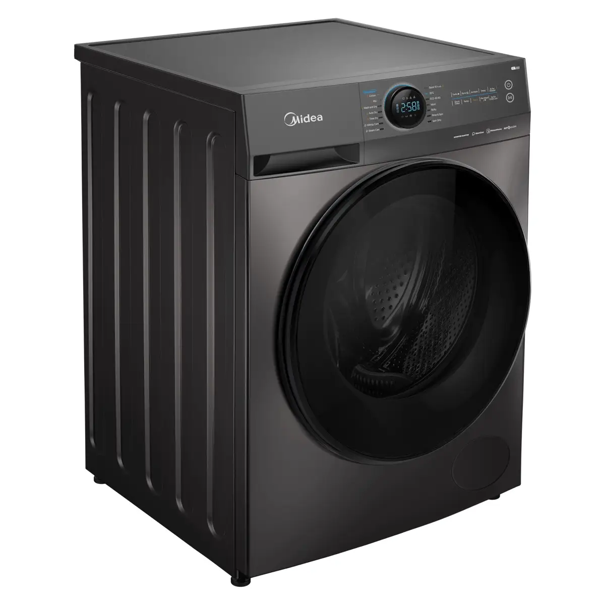 Midea Freestanding 8 Kg Front Load Fully Automatic Smart Washer Dryer, MF200D80WBT-GCC (6 Kg Dry, 1400 RPM)