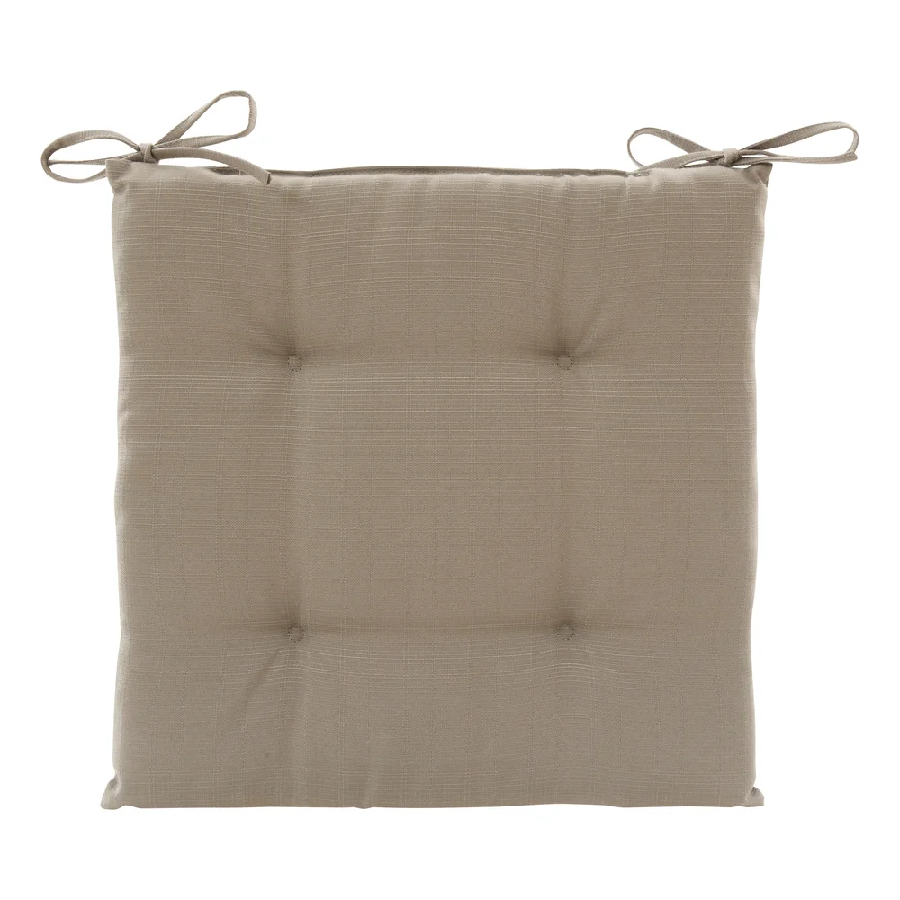 Korai 4-Site Piping Polyester Seat Cushion (Coffee, 40 x 40 cm)