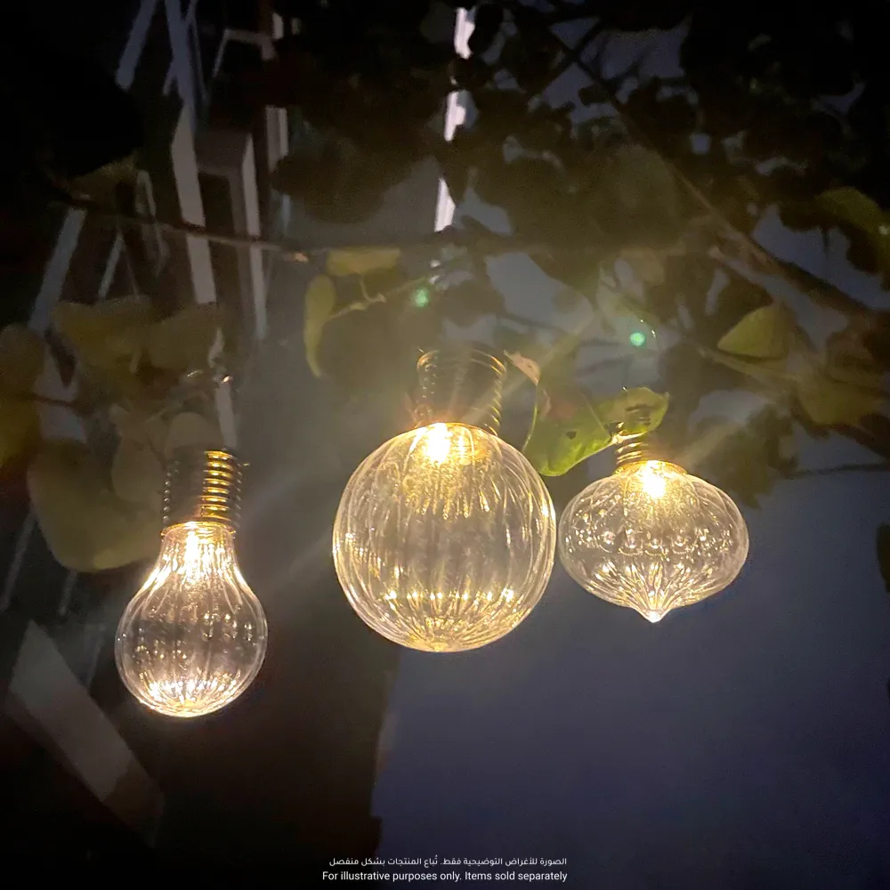 Solar-Powered Hanging Pendants Set (Warm White, 1.2 V, 3 Pc.)