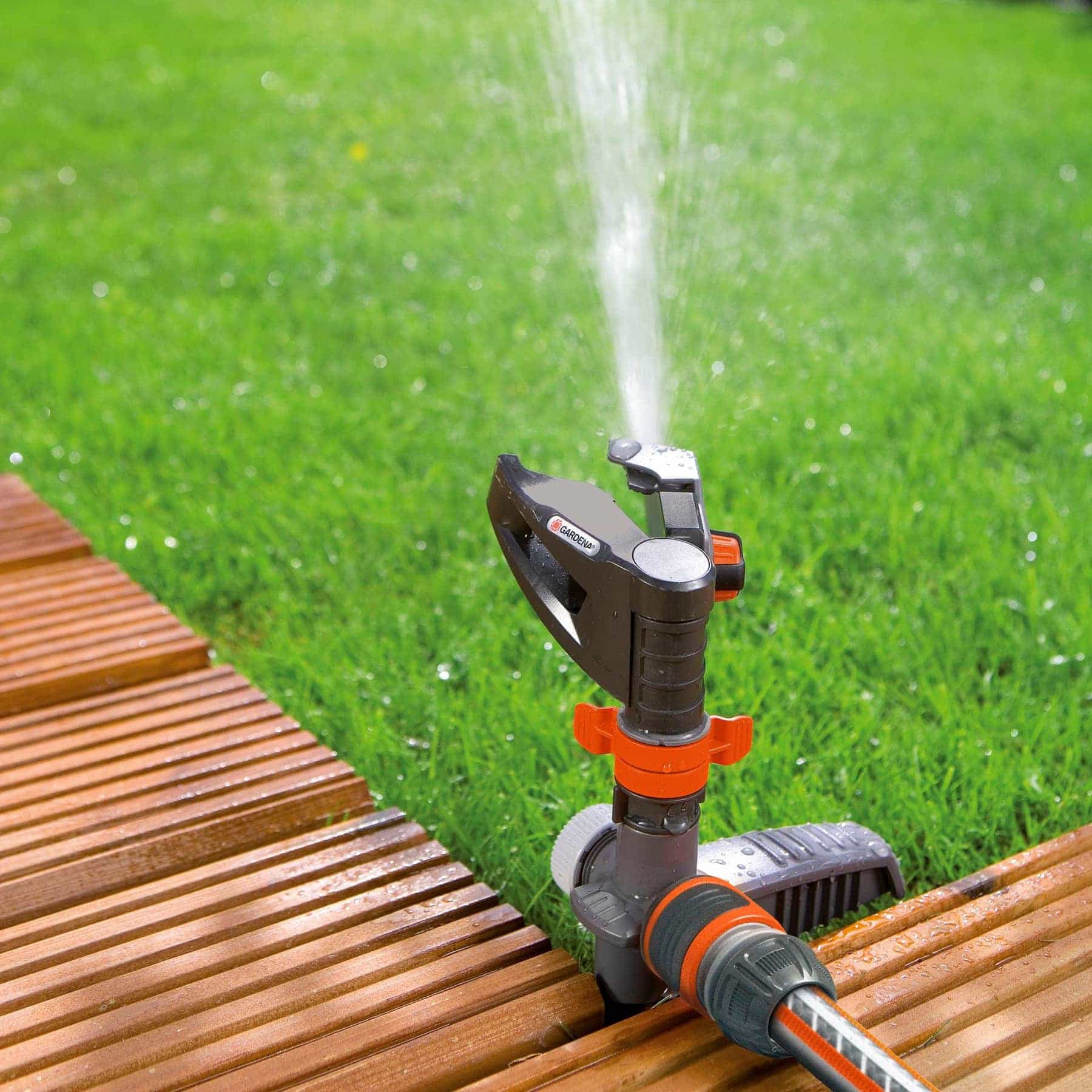 Gardena Comfort Full/Part Circle Pulse Sprinkler Spike, 08141-20