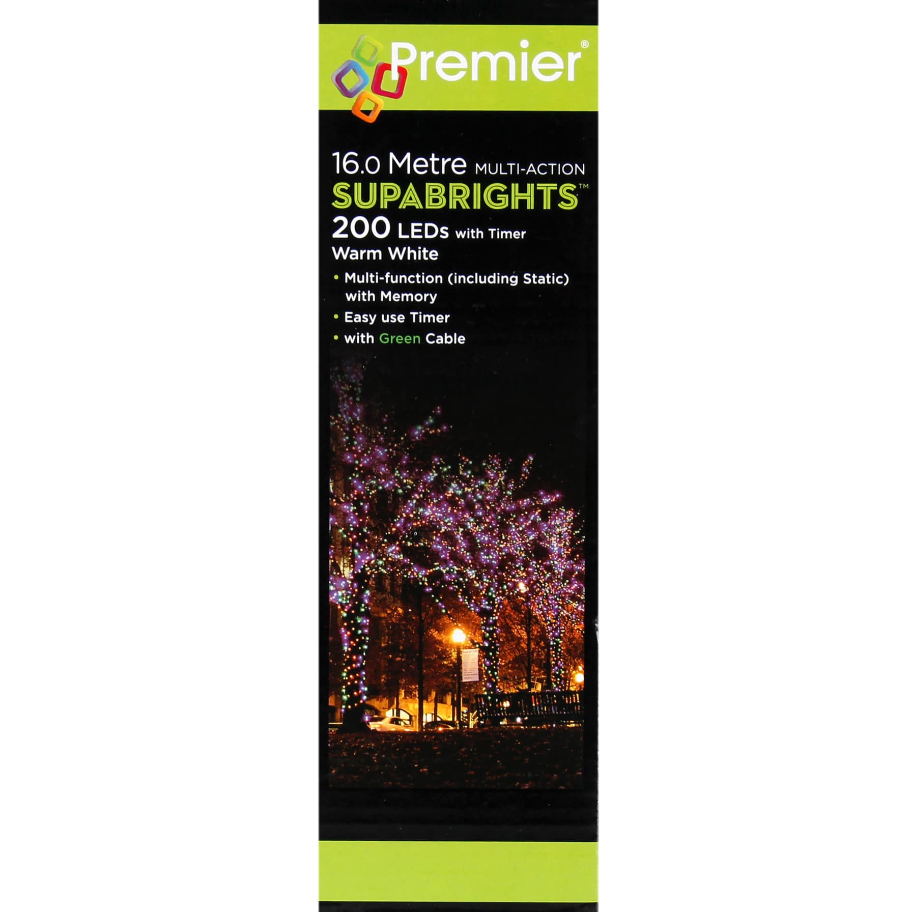 Premier 200 LED SupaBrights Warm White String Light (16 m)