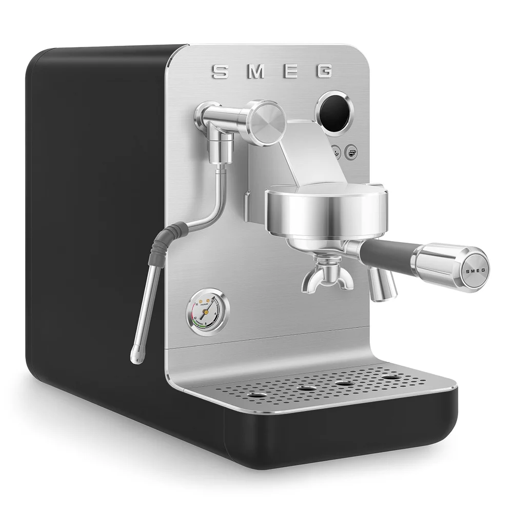 Smeg Collezione Aesthetic Minipro Espresso Coffee Machine W/Pump & Steam Wand, EMC02BLMUK (1.7 L, 15 Bar, 1700 W)