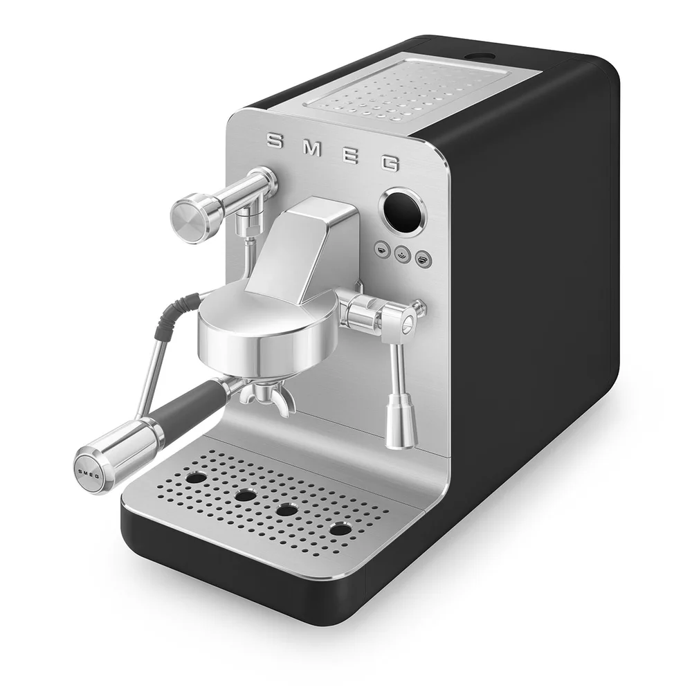 Smeg Collezione Aesthetic Minipro Espresso Coffee Machine W/Pump & Steam Wand, EMC02BLMUK (1.7 L, 15 Bar, 1700 W)