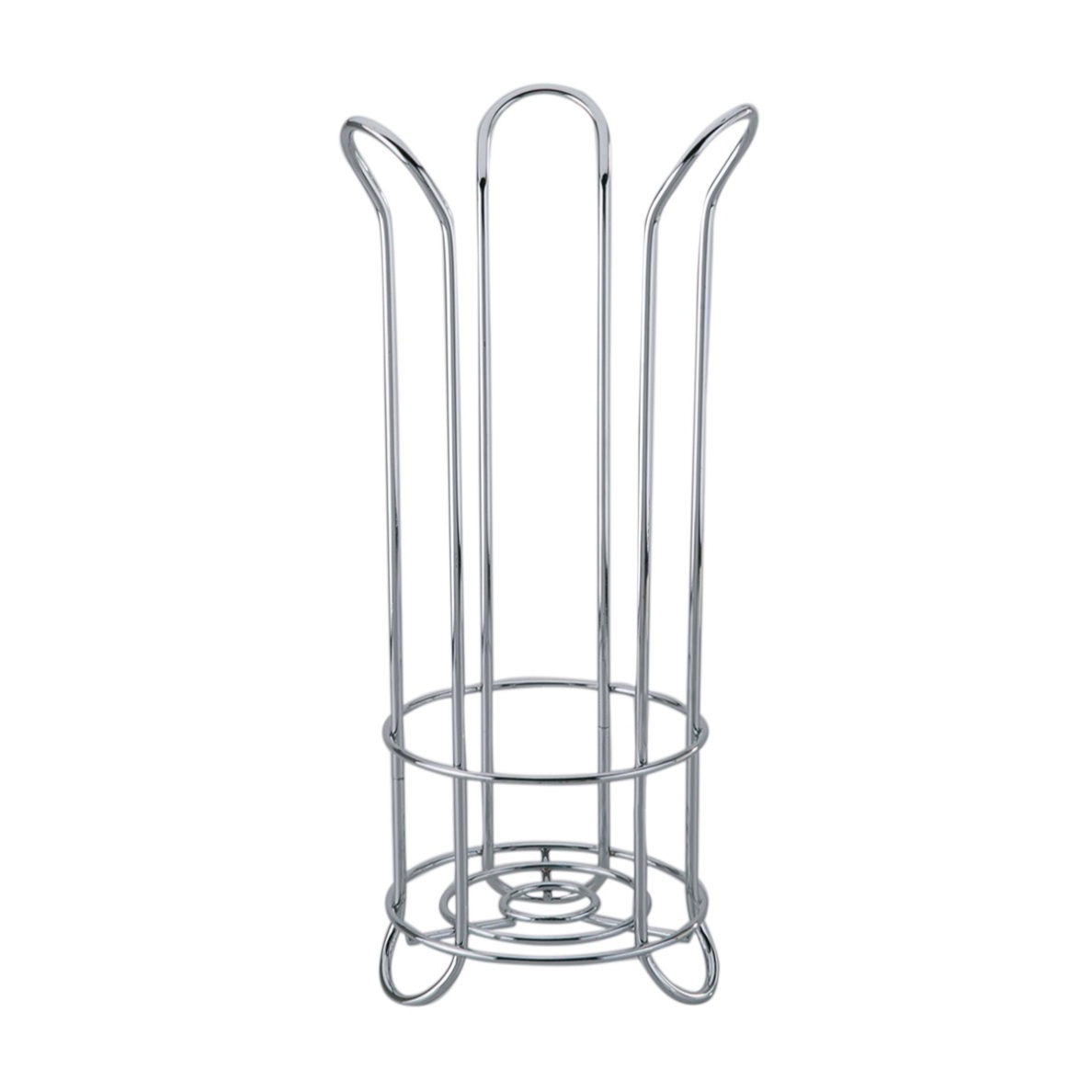Interdesign Toilet Paper Holder Stand Plus (38 x 46 x 20 cm, Silver)
